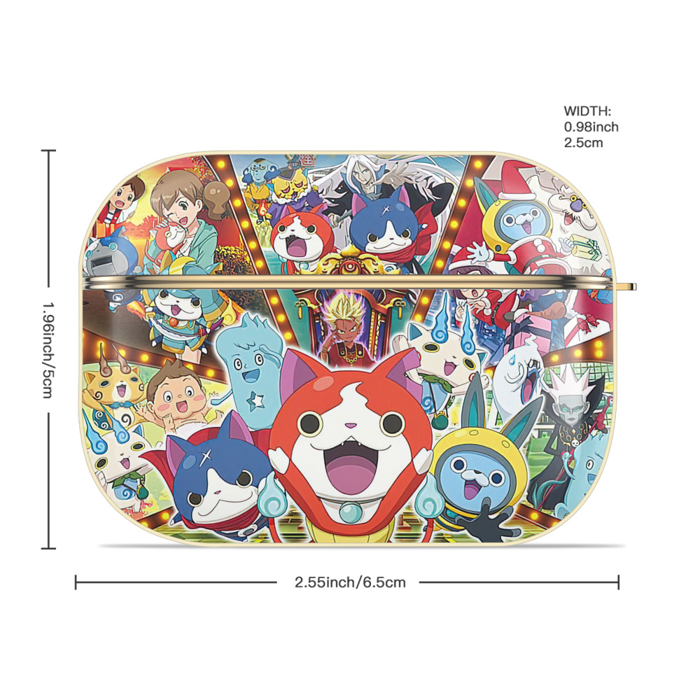 妖怪ウォッチ Yo-kai Watch 【AirPods Pro用】ハードシェル保護ケース｜耐衝撃・防指紋・カラビナ付き商品仕様