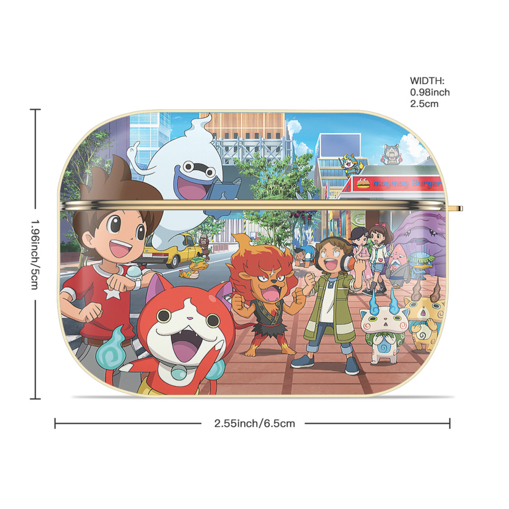 妖怪ウォッチ Yo-kai Watch 【AirPods Pro用】ハードシェル保護ケース｜耐衝撃・防指紋・カラビナ付き商品仕様