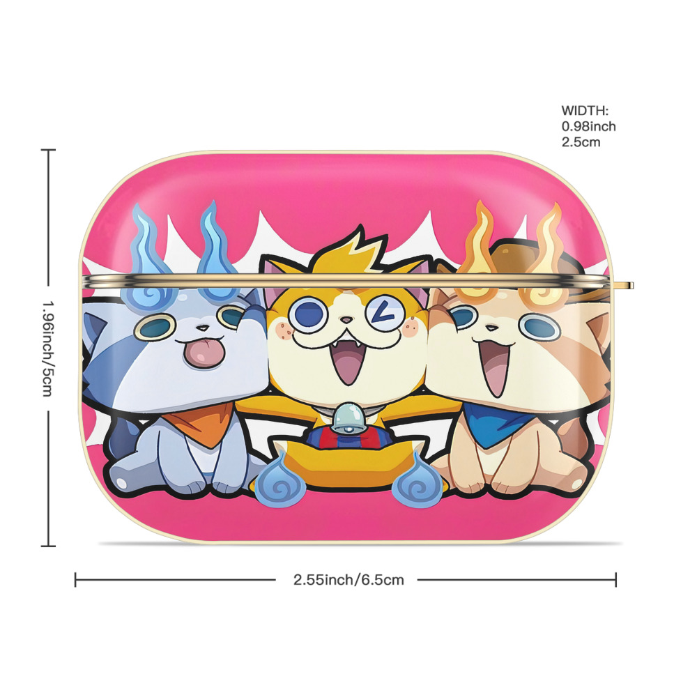 妖怪ウォッチ Yo-kai Watch 【AirPods Pro用】ハードシェル保護ケース｜耐衝撃・防指紋・カラビナ付き商品仕様