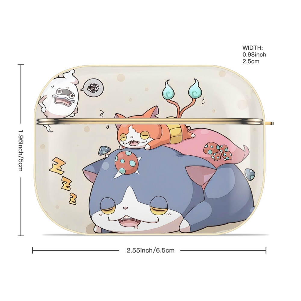 妖怪ウォッチ Yo-kai Watch 【AirPods Pro用】ハードシェル保護ケース｜耐衝撃・防指紋・カラビナ付き商品仕様