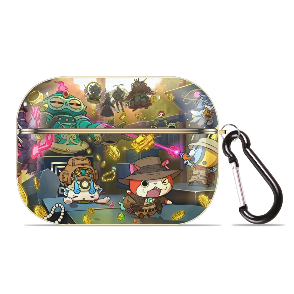 （画像用） 妖怪ウォッチ Yo-kai Watch 【AirPods Pro用】ハードシェル保護ケース｜耐衝撃・防指紋・カラビナ付き商品仕様