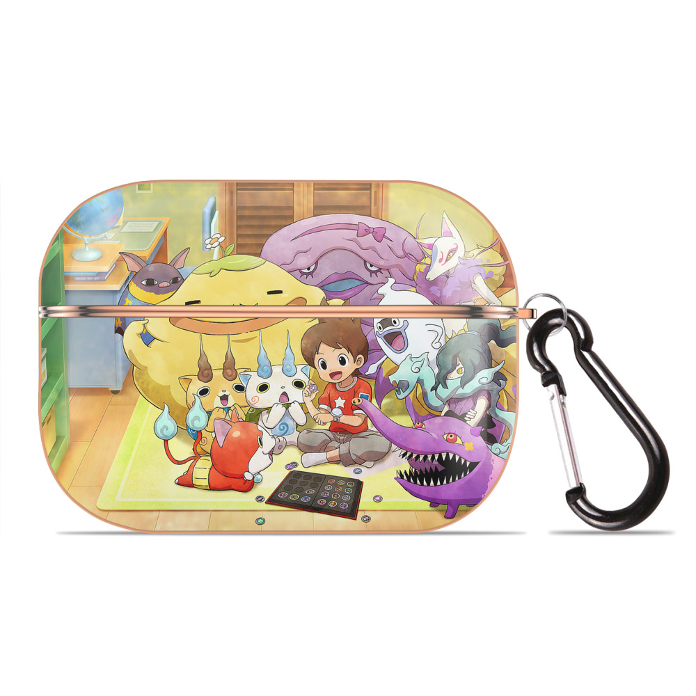 （画像用） 妖怪ウォッチ Yo-kai Watch 【AirPods Pro用】ハードシェル保護ケース｜耐衝撃・防指紋・カラビナ付き商品仕様