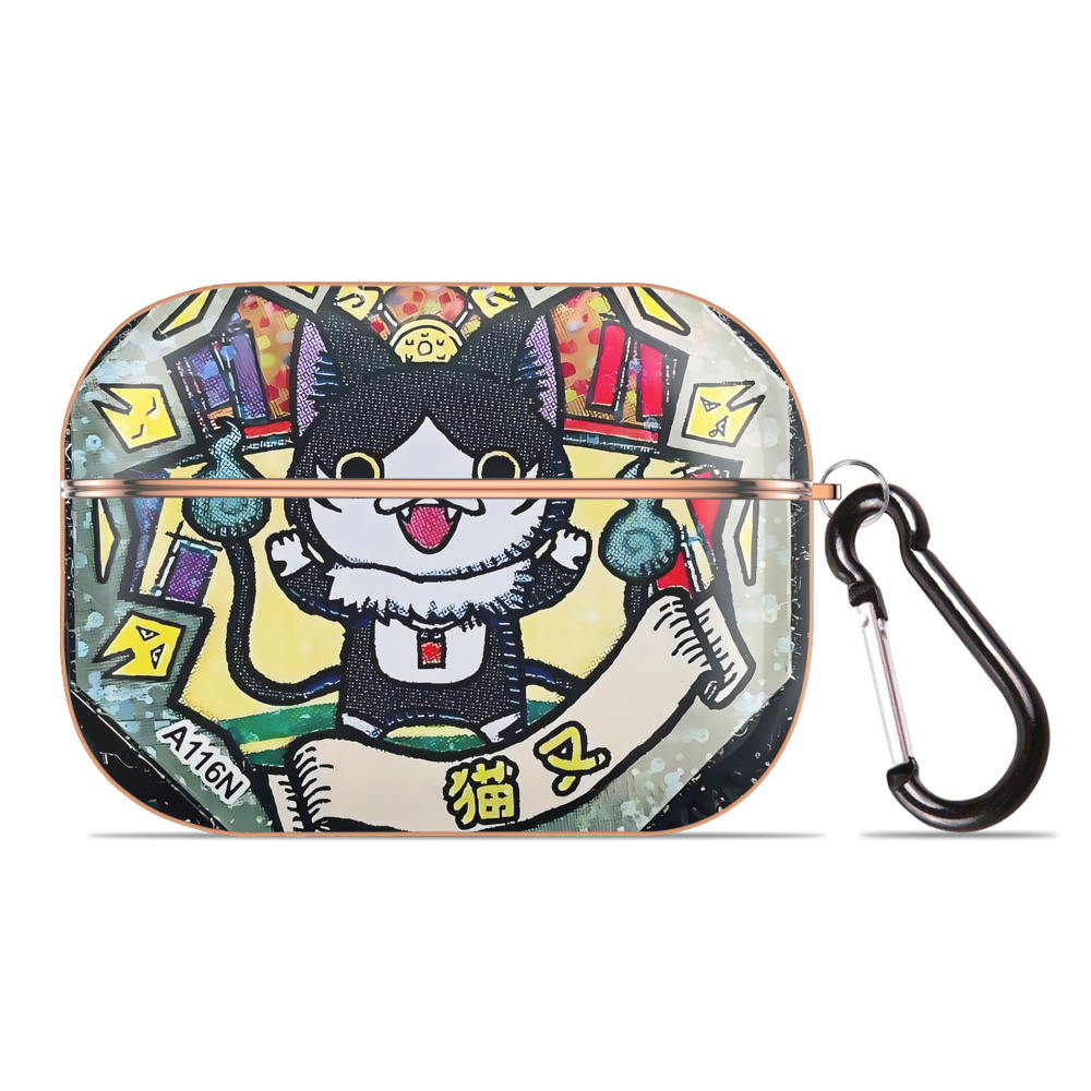 （画像用） 妖怪ウォッチ Yo-kai Watch 【AirPods Pro用】ハードシェル保護ケース｜耐衝撃・防指紋・カラビナ付き商品仕様