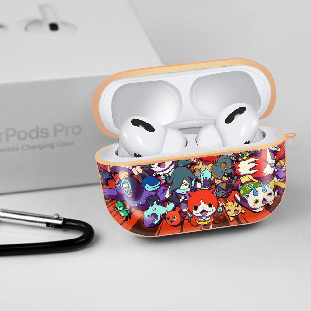 妖怪ウォッチ Yo-kai Watch 【AirPods Pro用】ハードシェル保護ケース｜耐衝撃・防指紋・カラビナ付き商品仕様