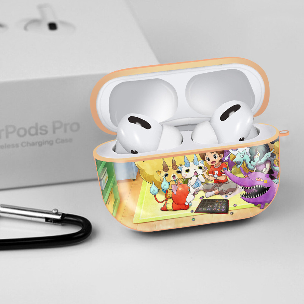 妖怪ウォッチ Yo-kai Watch 【AirPods Pro用】ハードシェル保護ケース｜耐衝撃・防指紋・カラビナ付き商品仕様