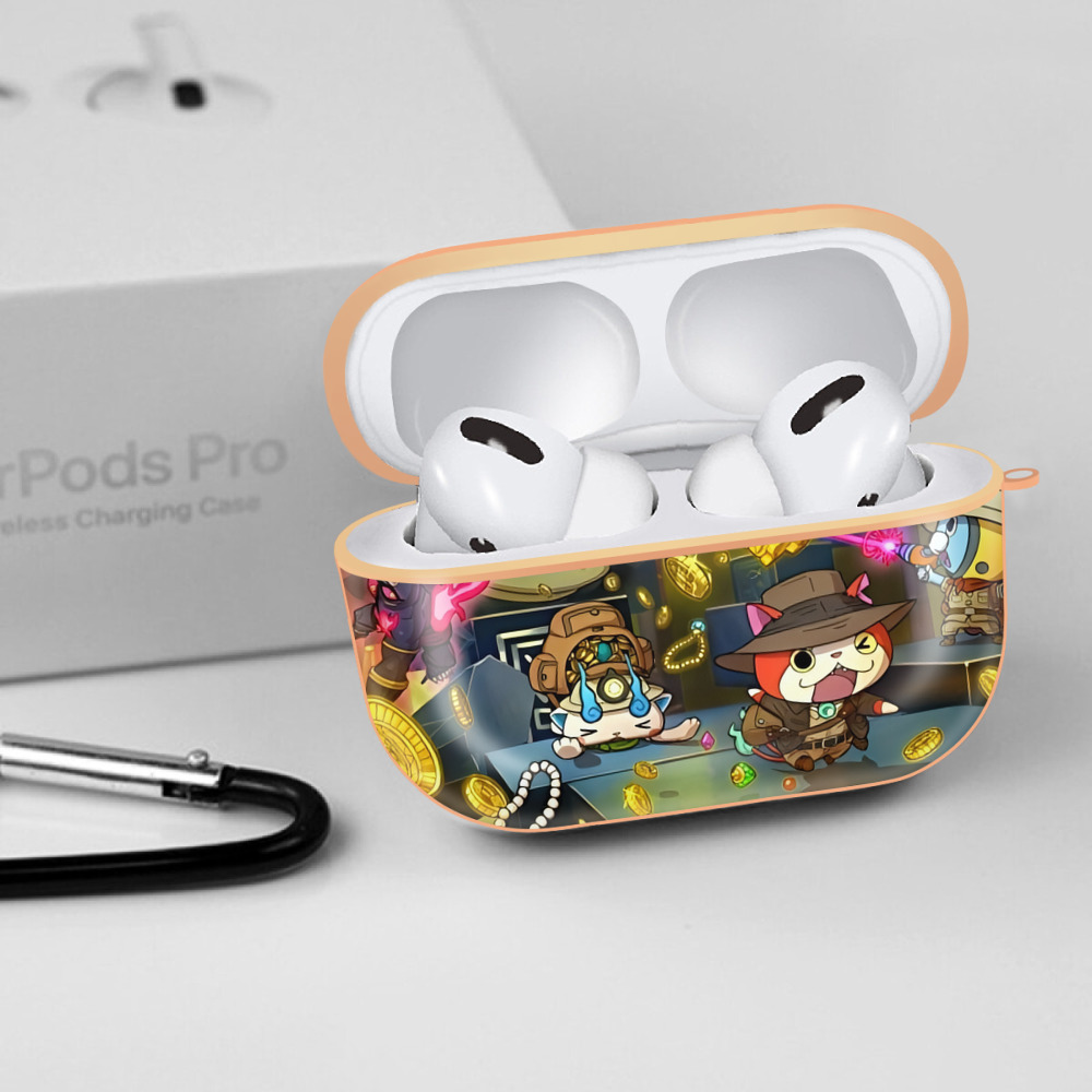 妖怪ウォッチ Yo-kai Watch 【AirPods Pro用】ハードシェル保護ケース｜耐衝撃・防指紋・カラビナ付き商品仕様