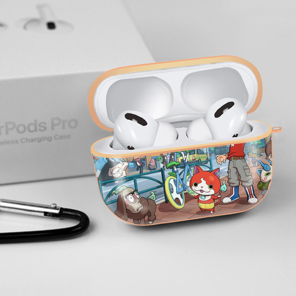 妖怪ウォッチ Yo-kai Watch 【AirPods Pro用】ハードシェル保護ケース｜耐衝撃・防指紋・カラビナ付き商品仕様