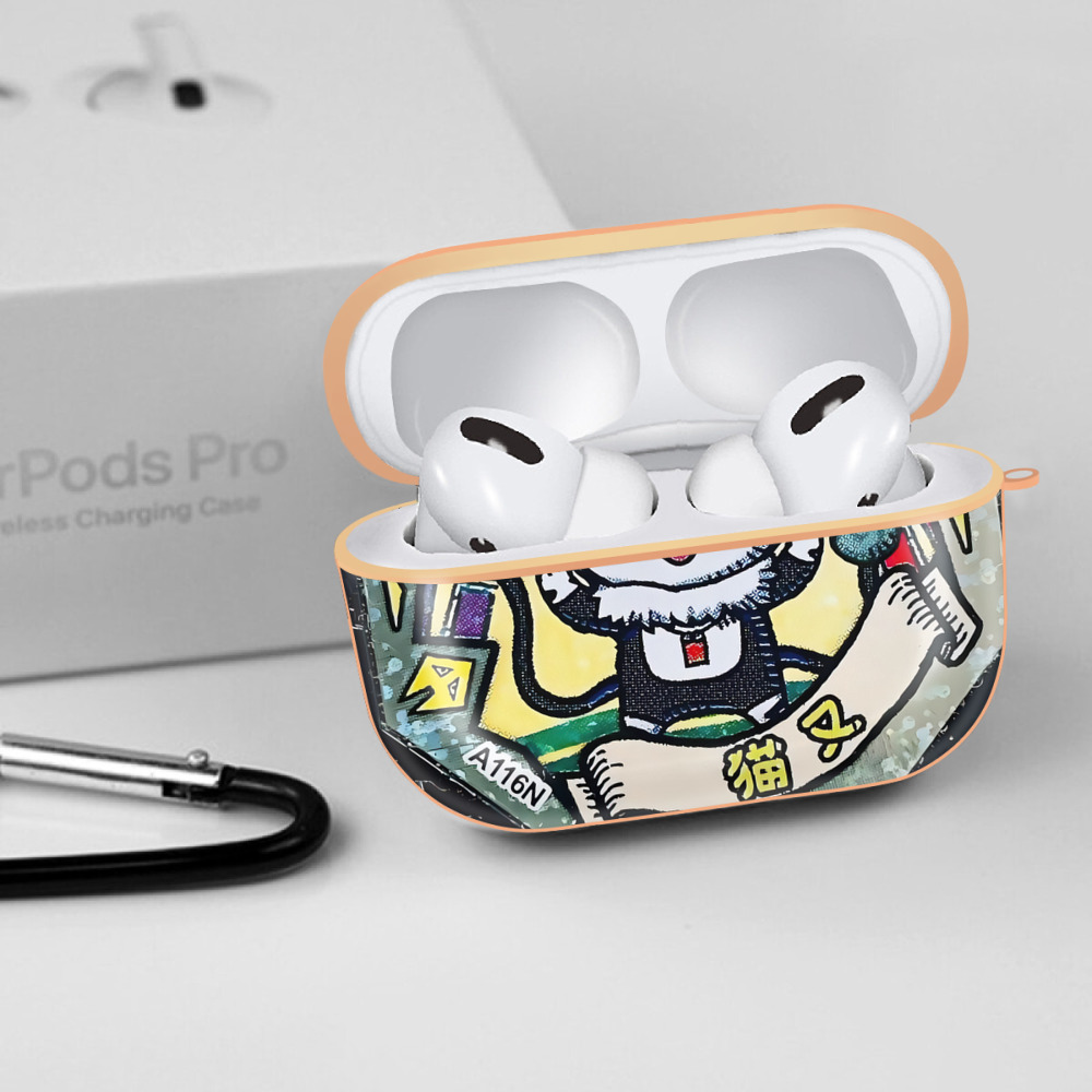 妖怪ウォッチ Yo-kai Watch 【AirPods Pro用】ハードシェル保護ケース｜耐衝撃・防指紋・カラビナ付き商品仕様
