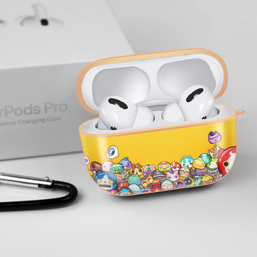 妖怪ウォッチ Yo-kai Watch 【AirPods Pro用】ハードシェル保護ケース｜耐衝撃・防指紋・カラビナ付き商品仕様