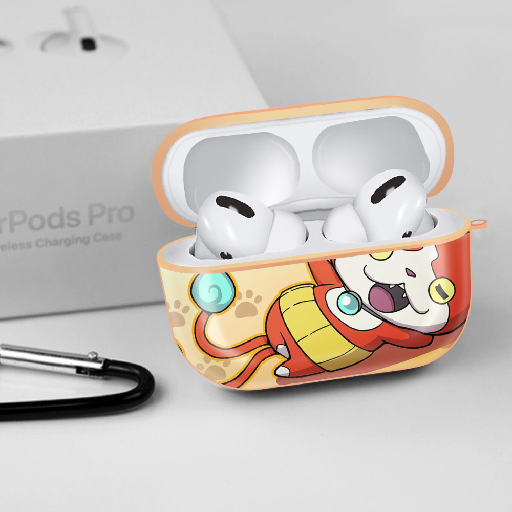 妖怪ウォッチ Yo-kai Watch 【AirPods Pro用】ハードシェル保護ケース｜耐衝撃・防指紋・カラビナ付き商品仕様