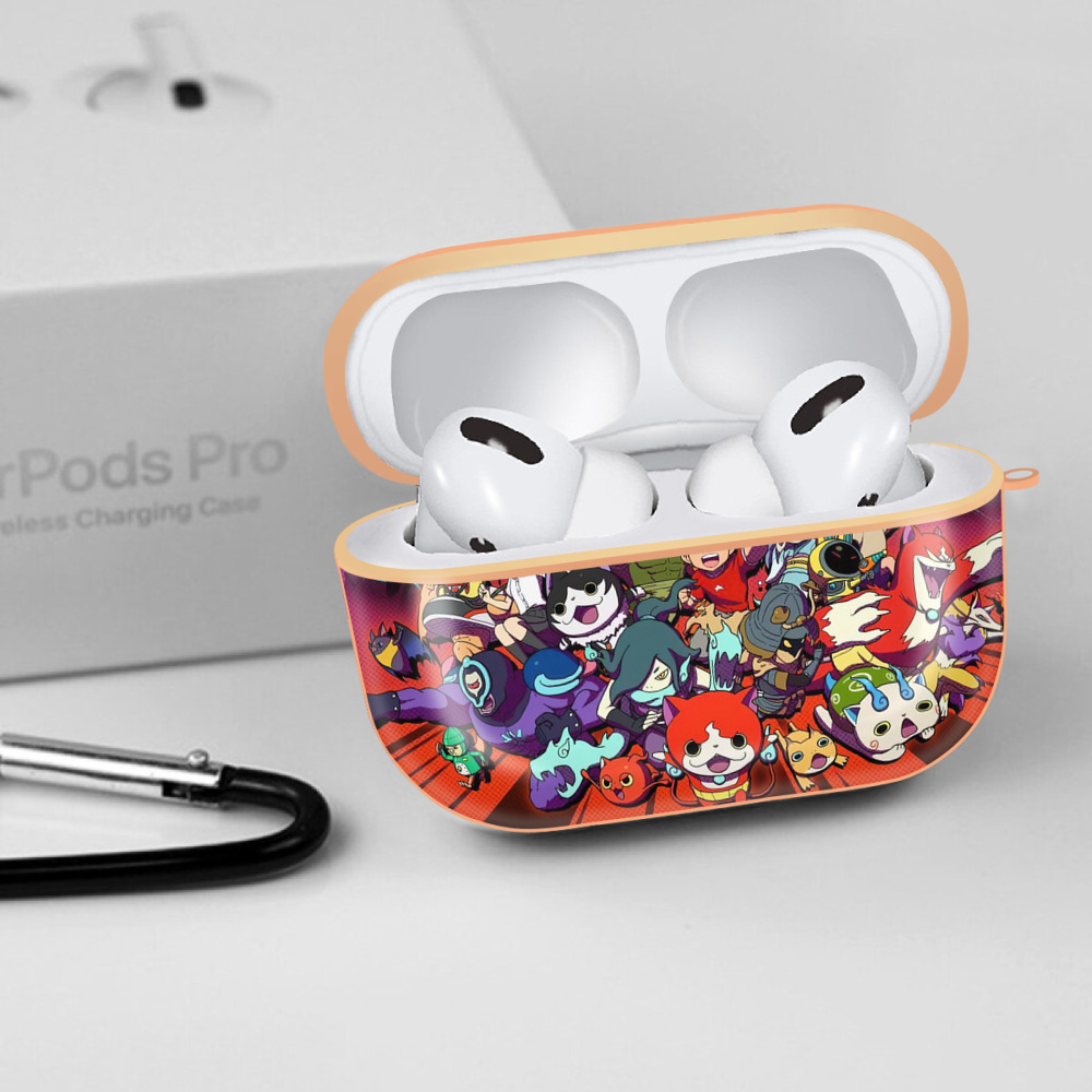 妖怪ウォッチ Yo-kai Watch 【AirPods Pro用】ハードシェル保護ケース｜耐衝撃・防指紋・カラビナ付き商品仕様