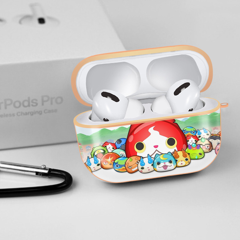 妖怪ウォッチ Yo-kai Watch 【AirPods Pro用】ハードシェル保護ケース｜耐衝撃・防指紋・カラビナ付き商品仕様