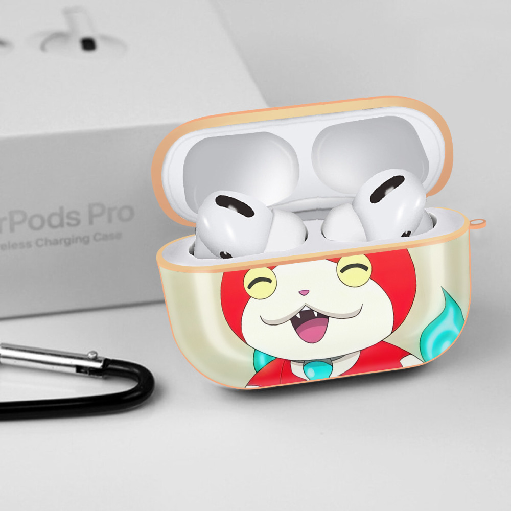 妖怪ウォッチ Yo-kai Watch 【AirPods Pro用】ハードシェル保護ケース｜耐衝撃・防指紋・カラビナ付き商品仕様