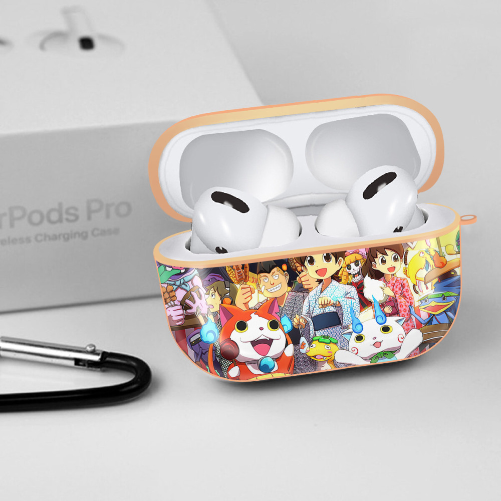 妖怪ウォッチ Yo-kai Watch 【AirPods Pro用】ハードシェル保護ケース｜耐衝撃・防指紋・カラビナ付き商品仕様