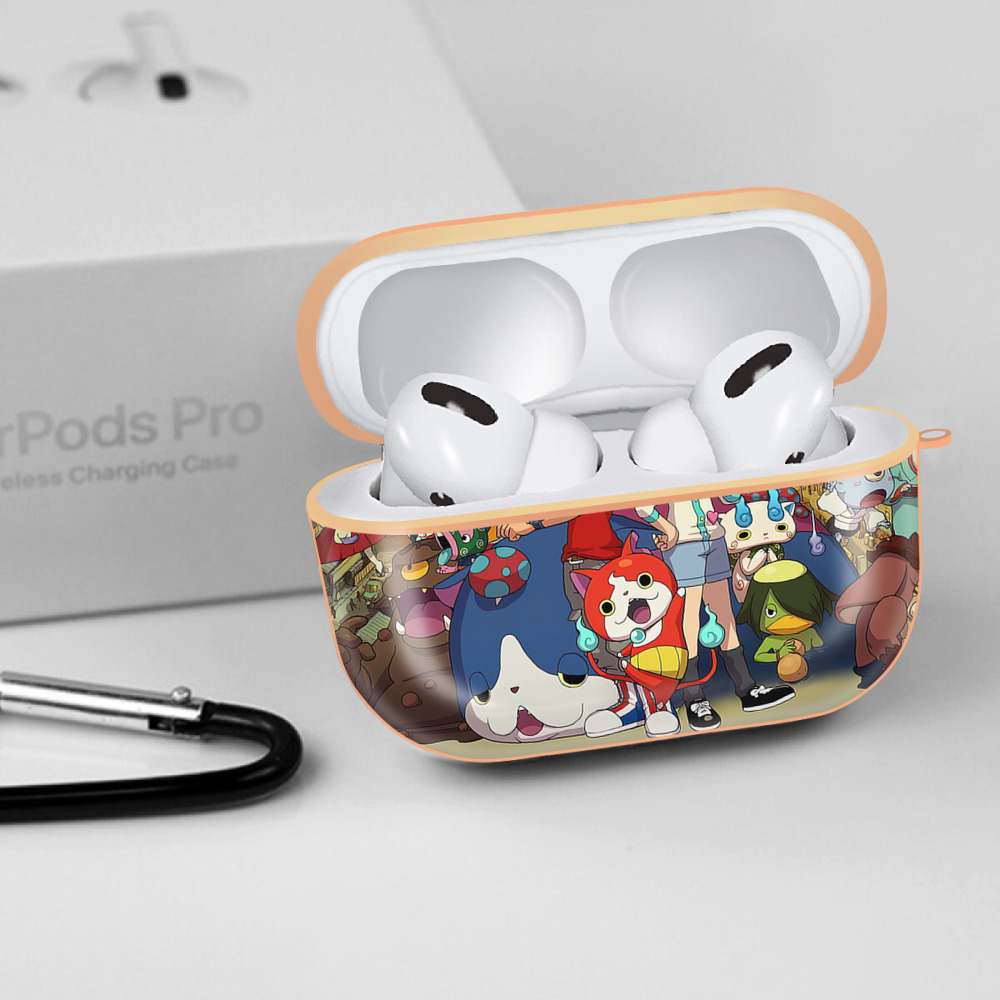 妖怪ウォッチ Yo-kai Watch 【AirPods Pro用】ハードシェル保護ケース｜耐衝撃・防指紋・カラビナ付き商品仕様