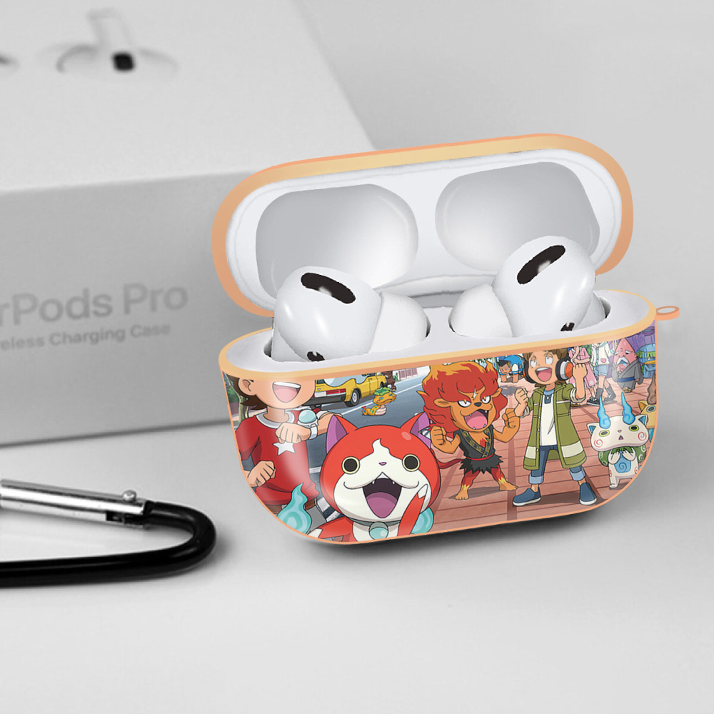 妖怪ウォッチ Yo-kai Watch 【AirPods Pro用】ハードシェル保護ケース｜耐衝撃・防指紋・カラビナ付き商品仕様