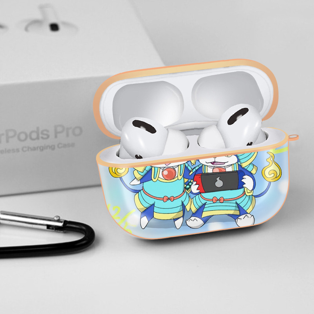 妖怪ウォッチ Yo-kai Watch 【AirPods Pro用】ハードシェル保護ケース｜耐衝撃・防指紋・カラビナ付き商品仕様