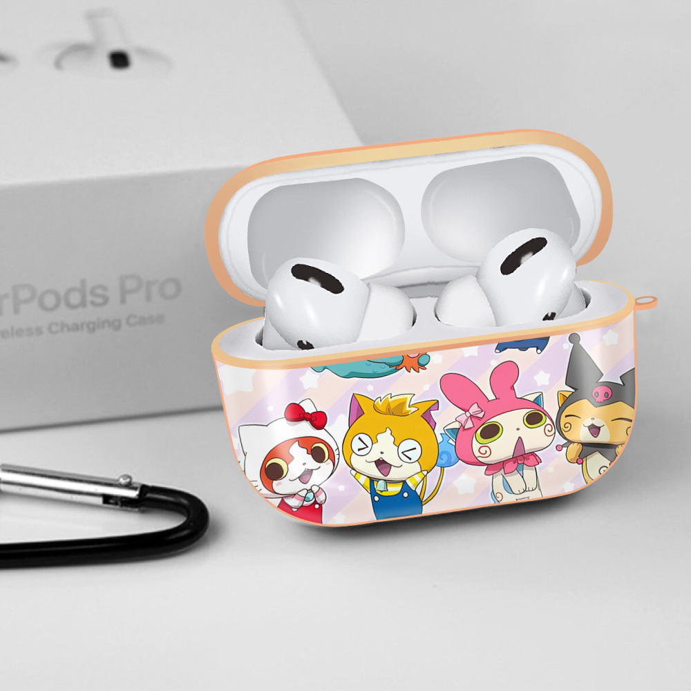 妖怪ウォッチ Yo-kai Watch 【AirPods Pro用】ハードシェル保護ケース｜耐衝撃・防指紋・カラビナ付き商品仕様