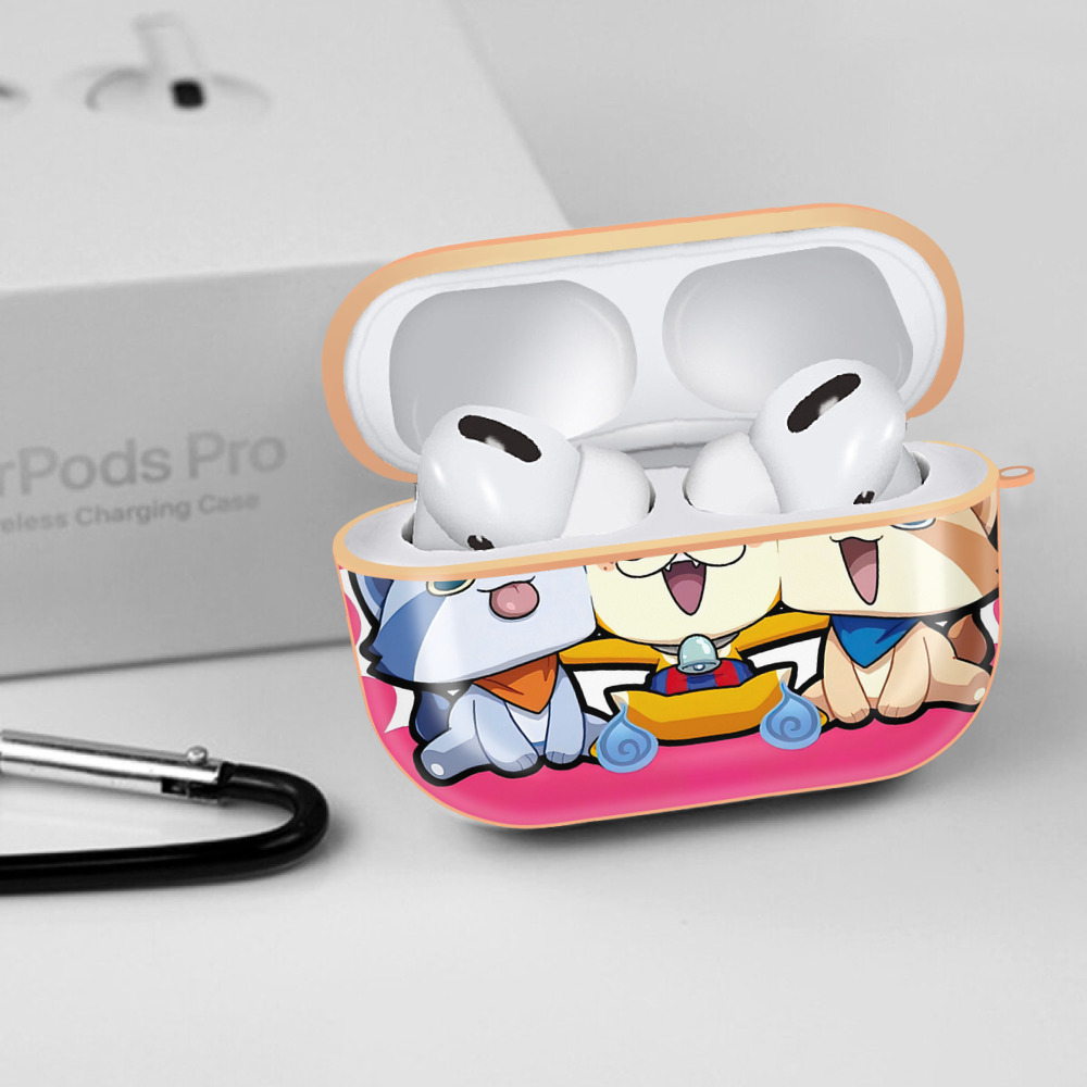 妖怪ウォッチ Yo-kai Watch 【AirPods Pro用】ハードシェル保護ケース｜耐衝撃・防指紋・カラビナ付き商品仕様