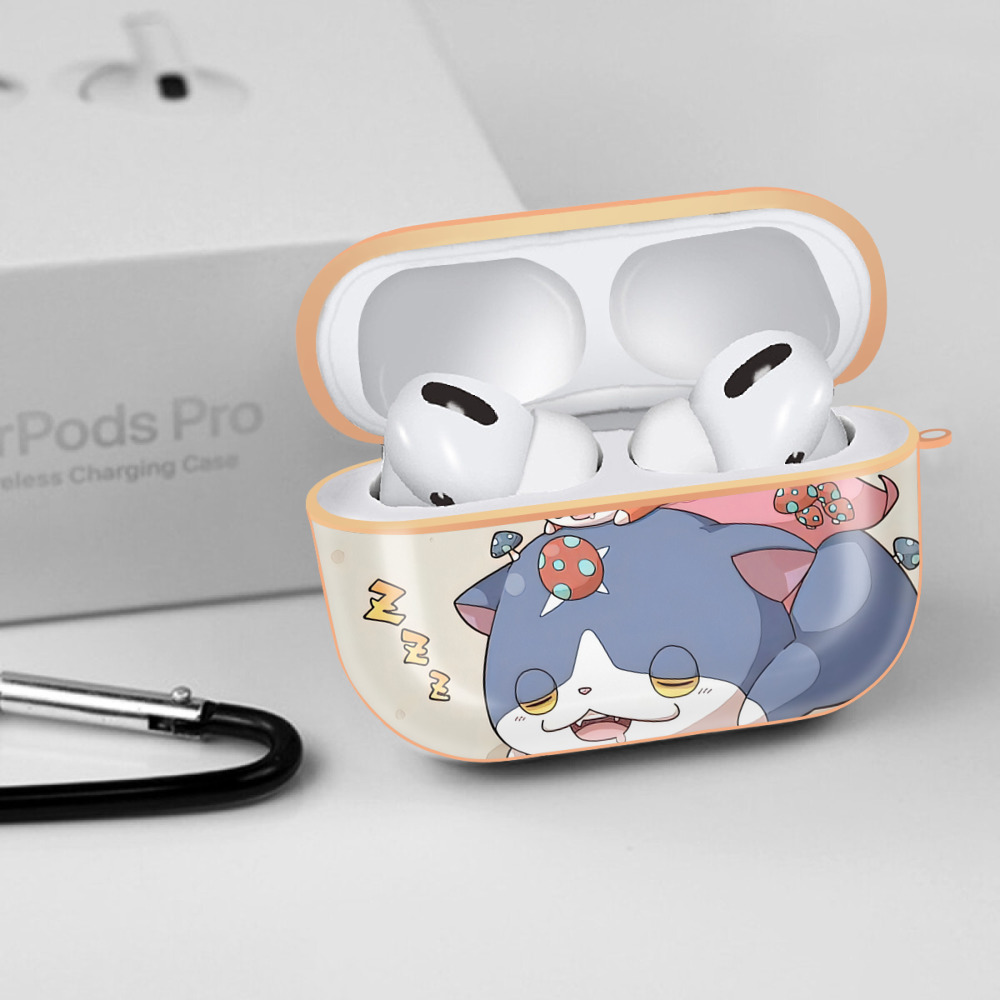 妖怪ウォッチ Yo-kai Watch 【AirPods Pro用】ハードシェル保護ケース｜耐衝撃・防指紋・カラビナ付き商品仕様