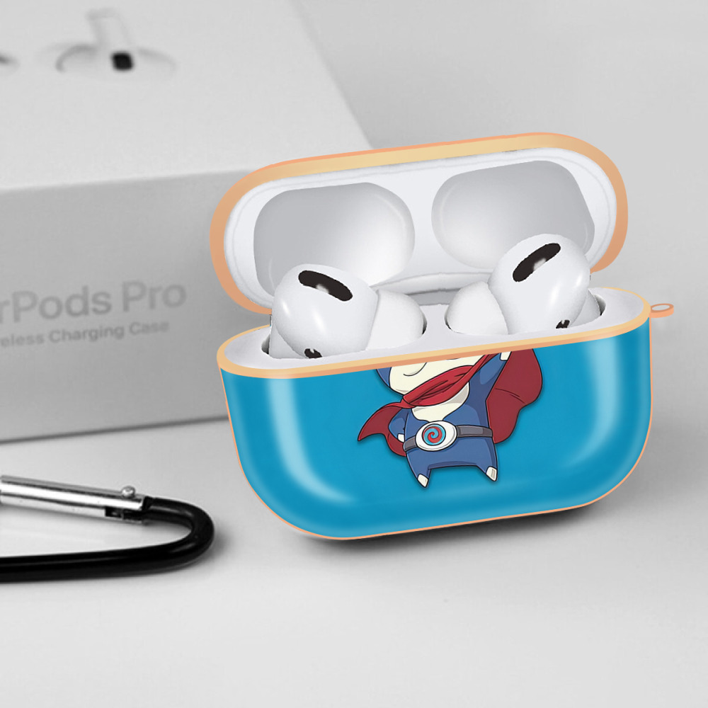 妖怪ウォッチ Yo-kai Watch 【AirPods Pro用】ハードシェル保護ケース｜耐衝撃・防指紋・カラビナ付き商品仕様