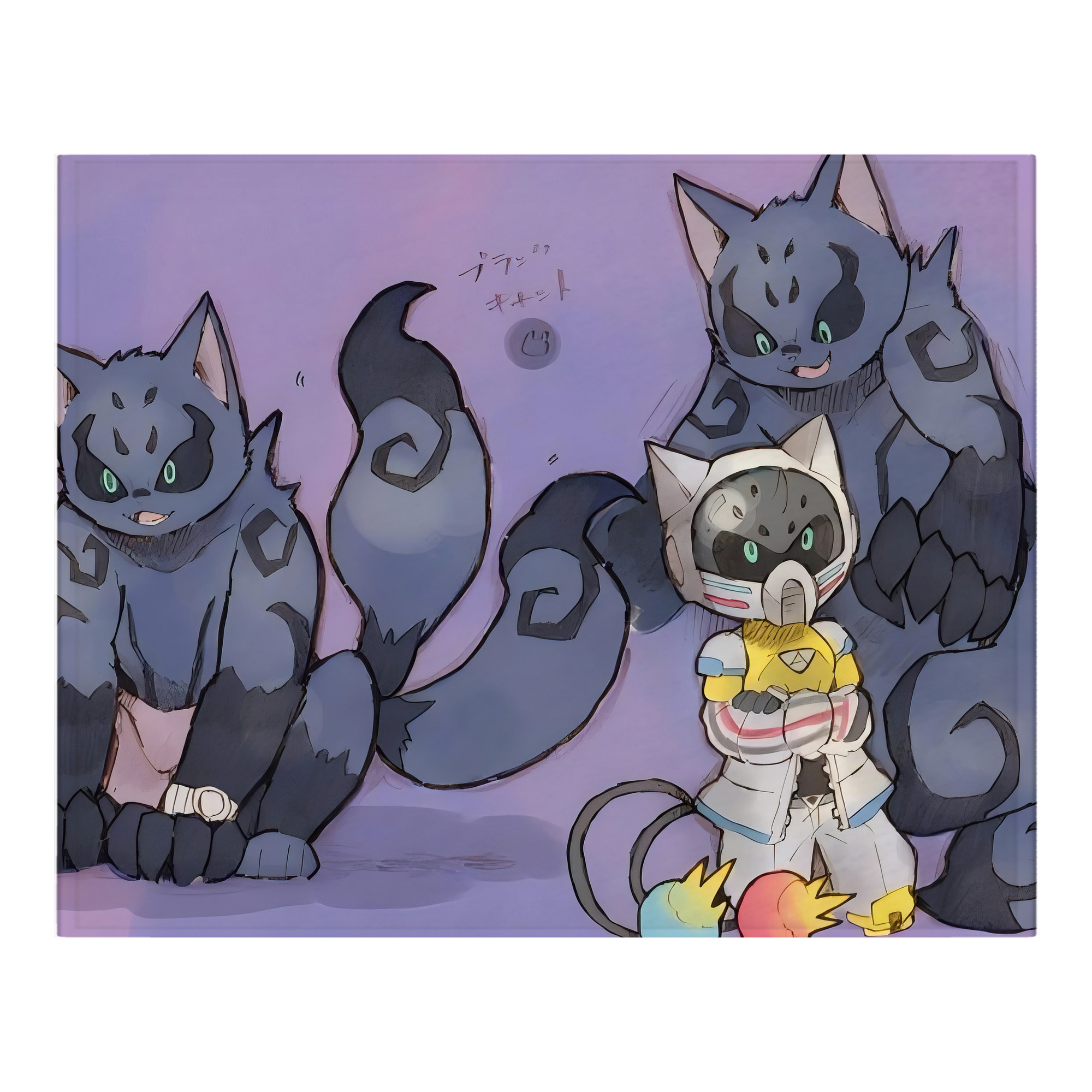 （画像用） 妖怪ウォッチ Yo-kai Watch フランネルブランケット・多サイズ対応（横型）