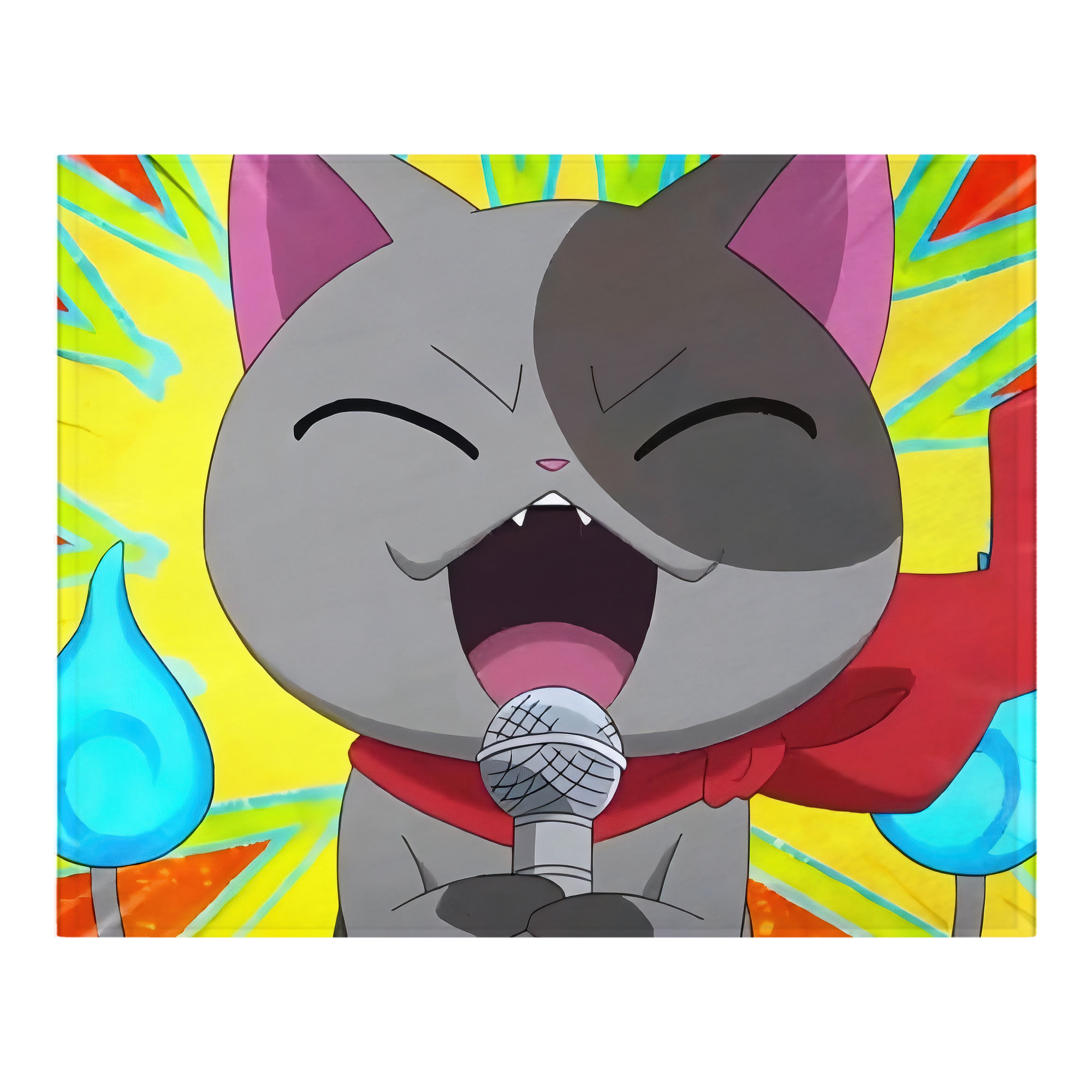 （画像用） 妖怪ウォッチ Yo-kai Watch フランネルブランケット・多サイズ対応（横型）