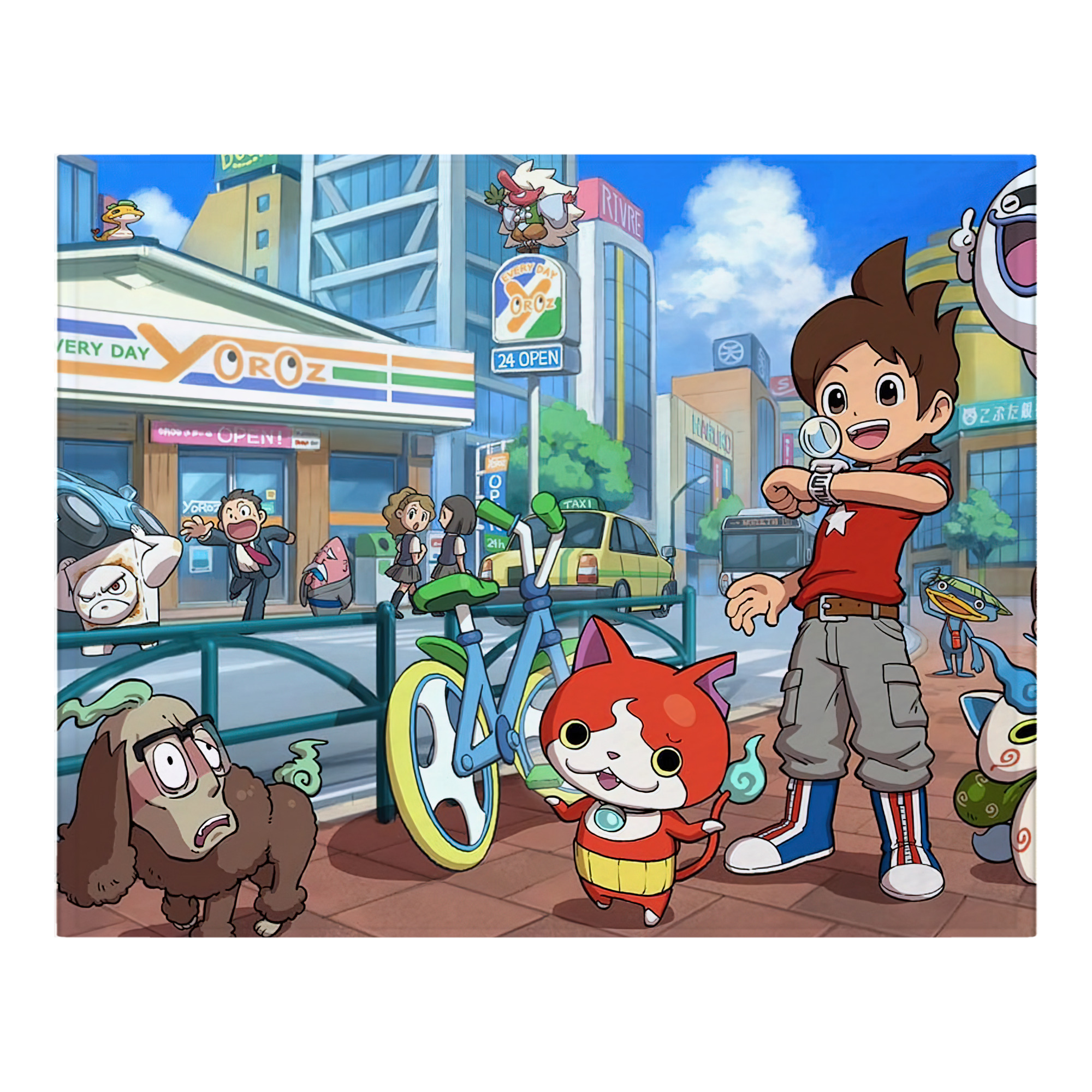 （画像用） 妖怪ウォッチ Yo-kai Watch フランネルブランケット・多サイズ対応（横型）