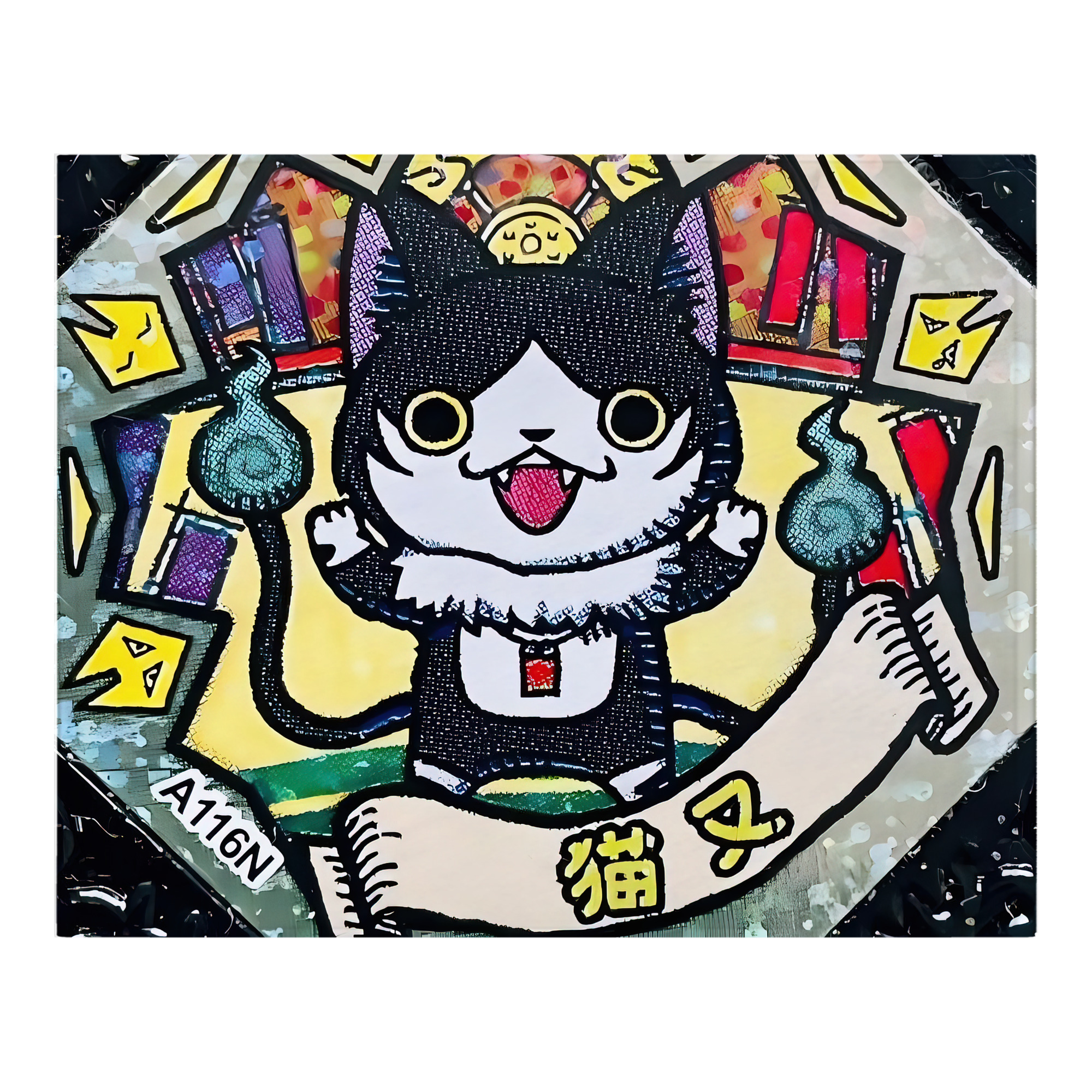 （画像用） 妖怪ウォッチ Yo-kai Watch フランネルブランケット・多サイズ対応（横型）