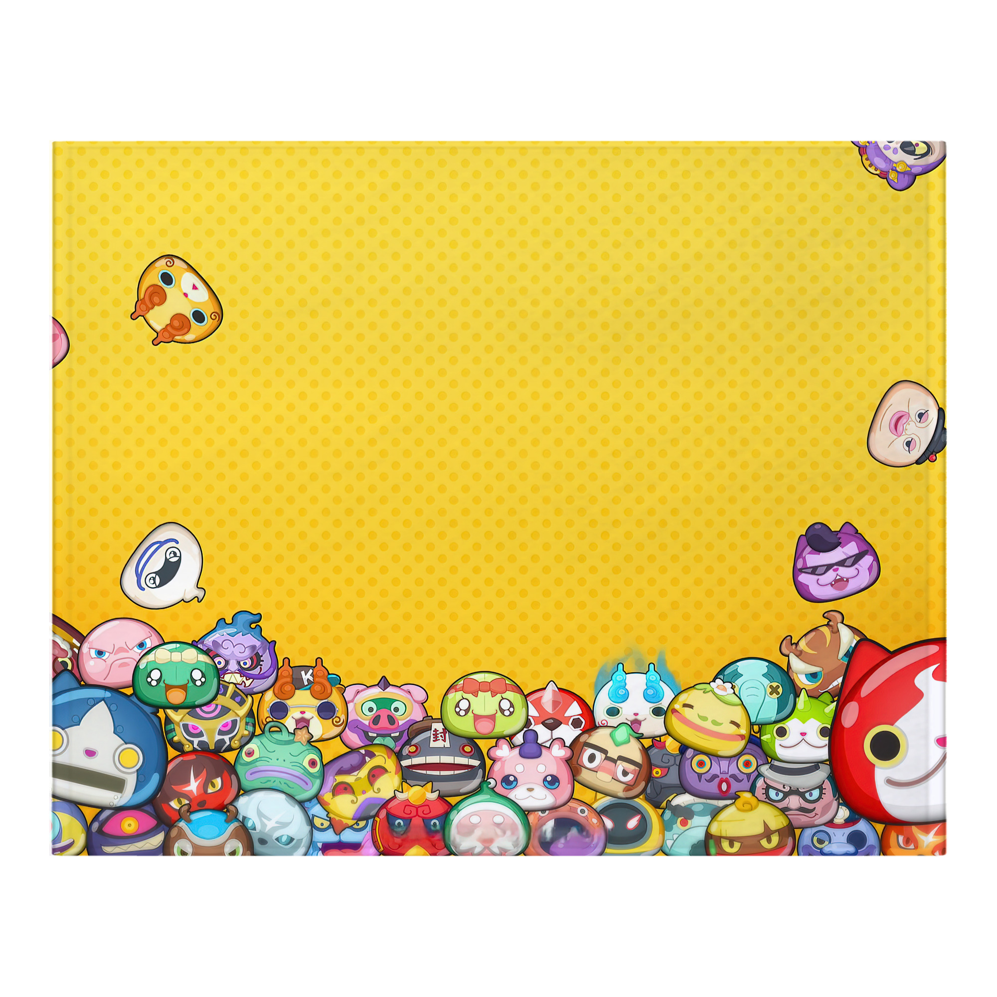 （画像用） 妖怪ウォッチ Yo-kai Watch フランネルブランケット・多サイズ対応（横型）