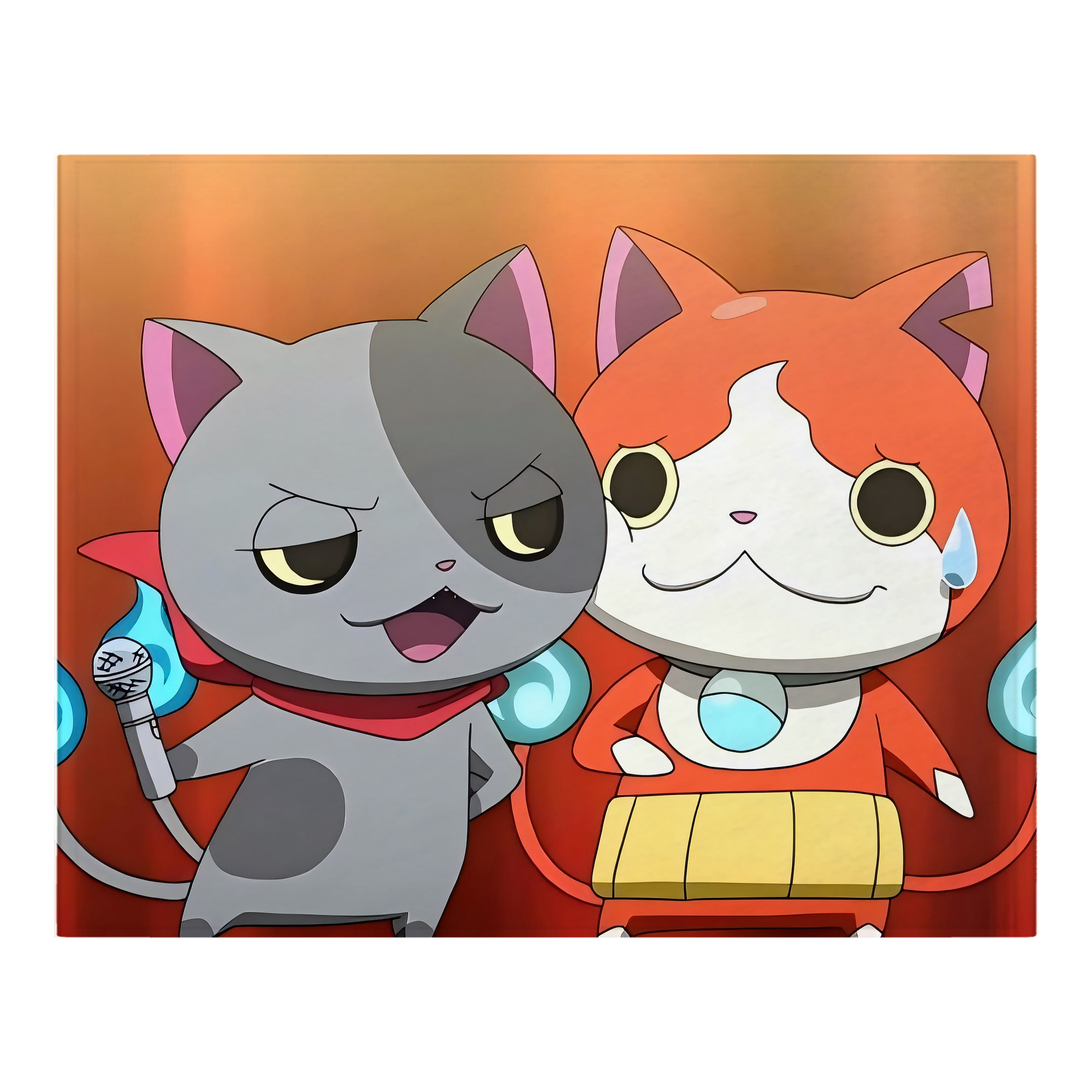 （画像用） 妖怪ウォッチ Yo-kai Watch フランネルブランケット・多サイズ対応（横型）