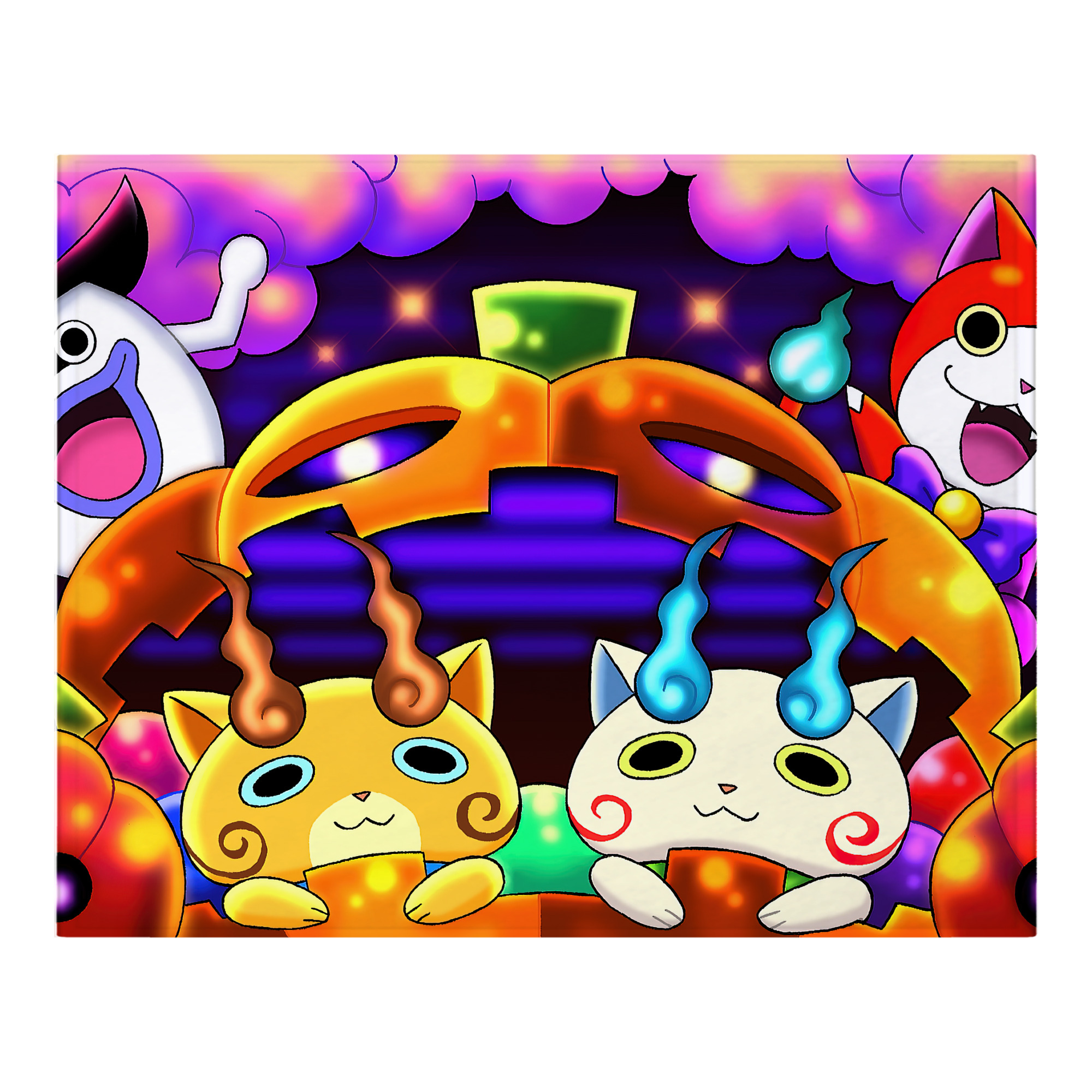 （画像用） 妖怪ウォッチ Yo-kai Watch フランネルブランケット・多サイズ対応（横型）