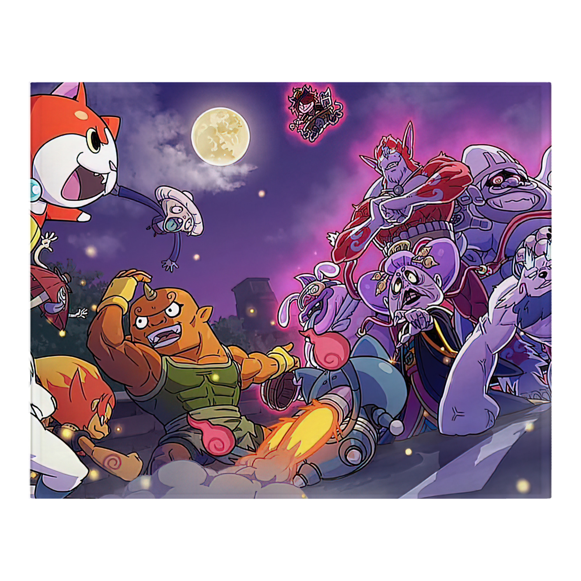 （画像用） 妖怪ウォッチ Yo-kai Watch フランネルブランケット・多サイズ対応（横型）