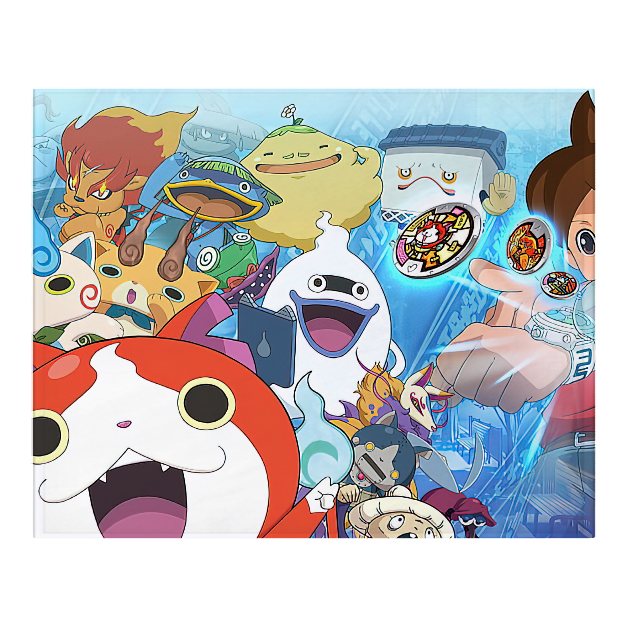 （画像用） 妖怪ウォッチ Yo-kai Watch フランネルブランケット・多サイズ対応（横型）