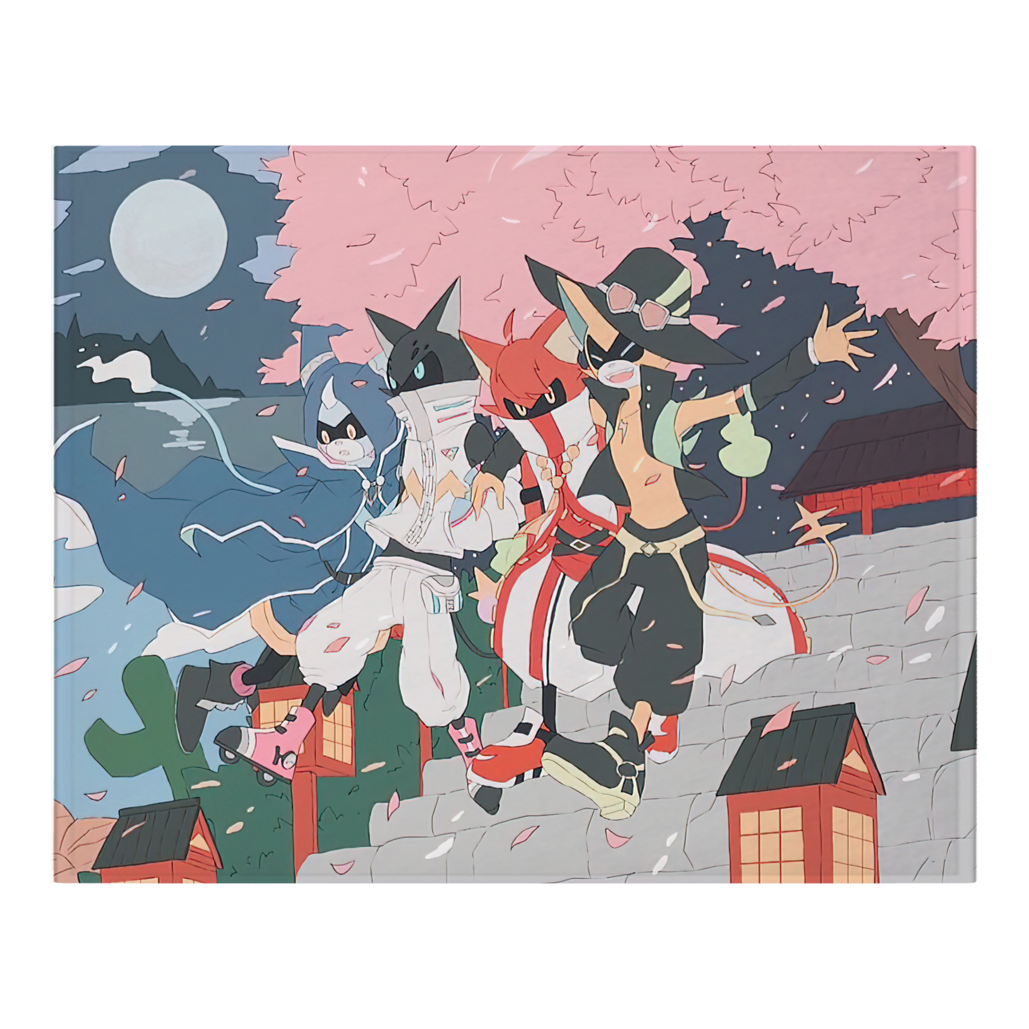 （画像用） 妖怪ウォッチ Yo-kai Watch フランネルブランケット・多サイズ対応（横型）
