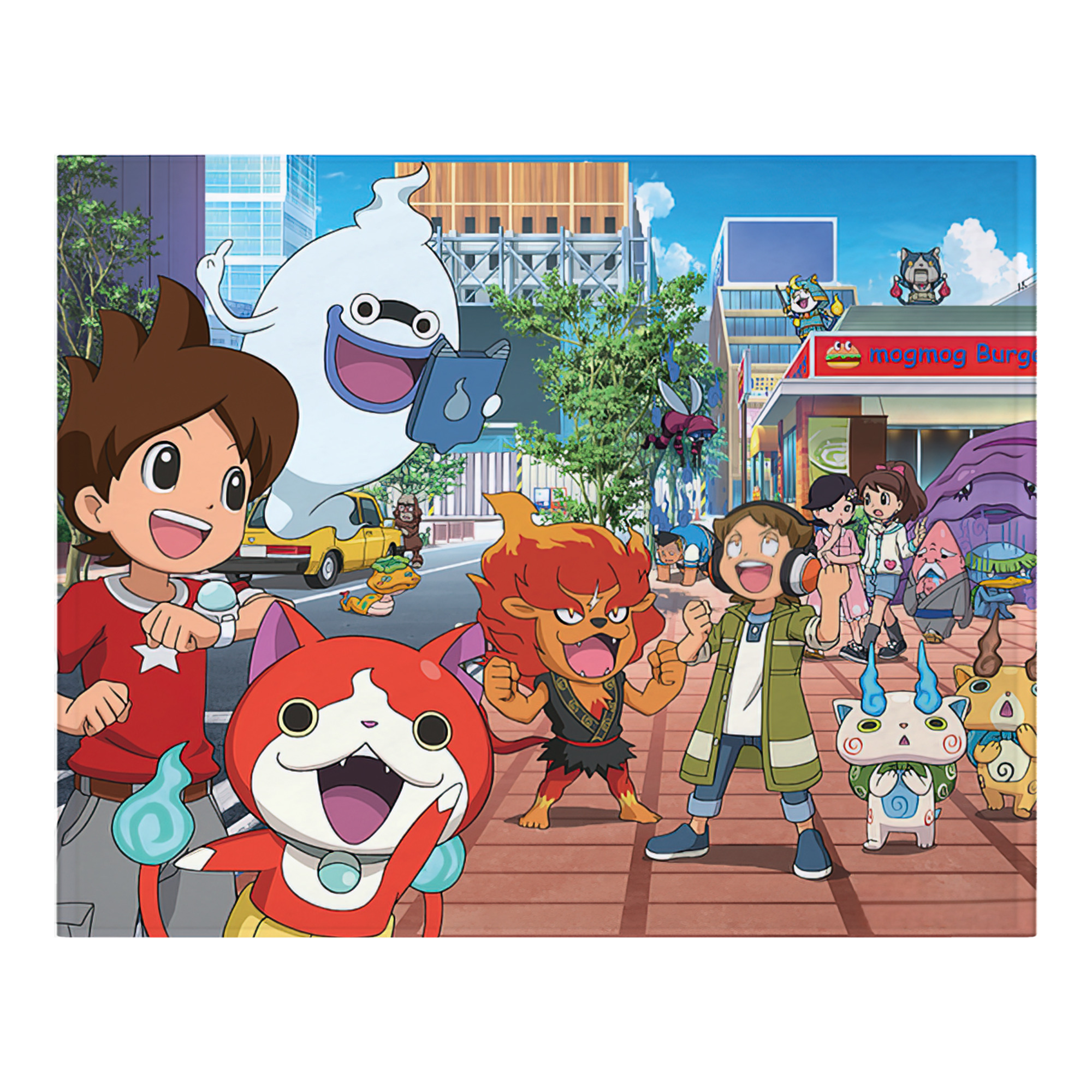 （画像用） 妖怪ウォッチ Yo-kai Watch フランネルブランケット・多サイズ対応（横型）