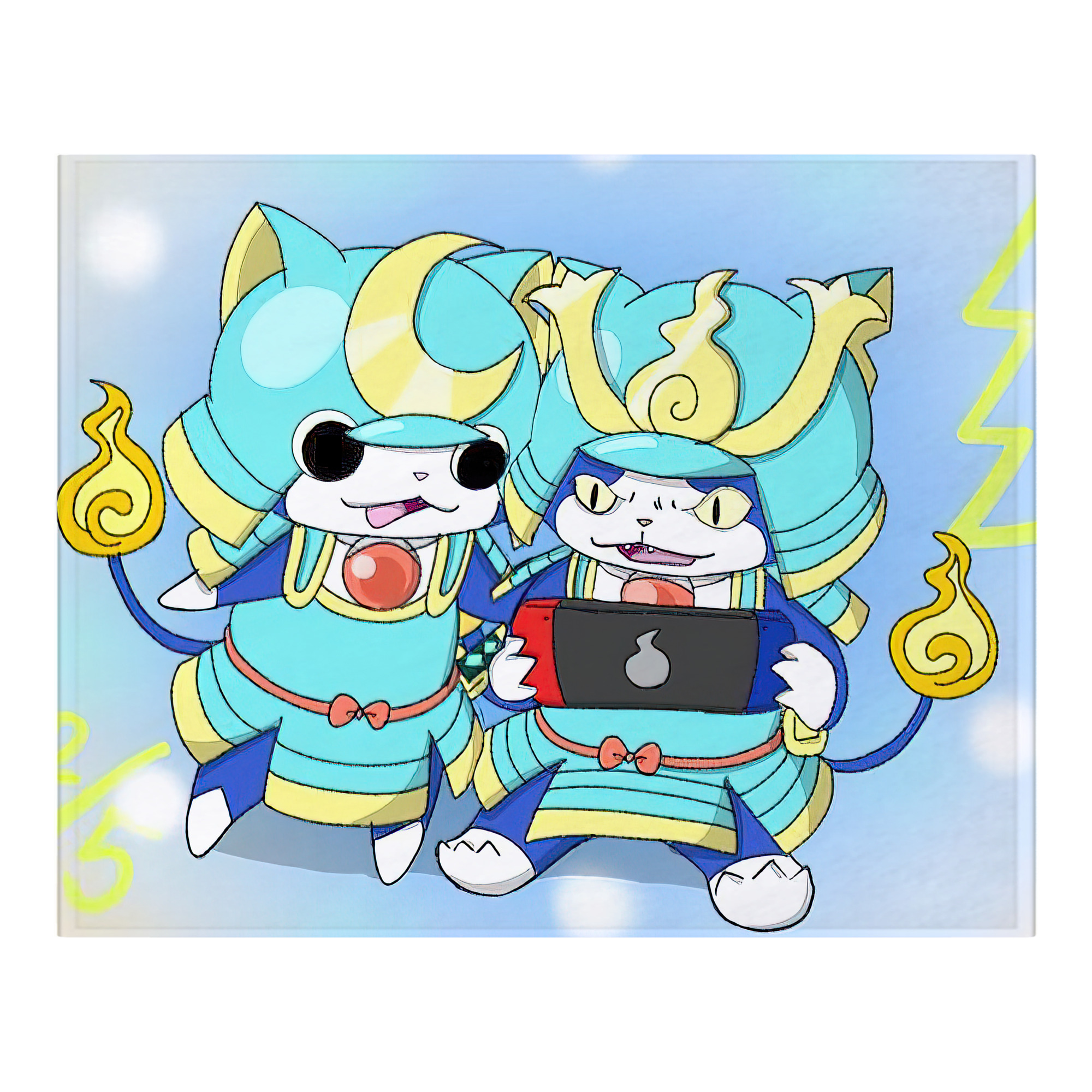 （画像用） 妖怪ウォッチ Yo-kai Watch フランネルブランケット・多サイズ対応（横型）