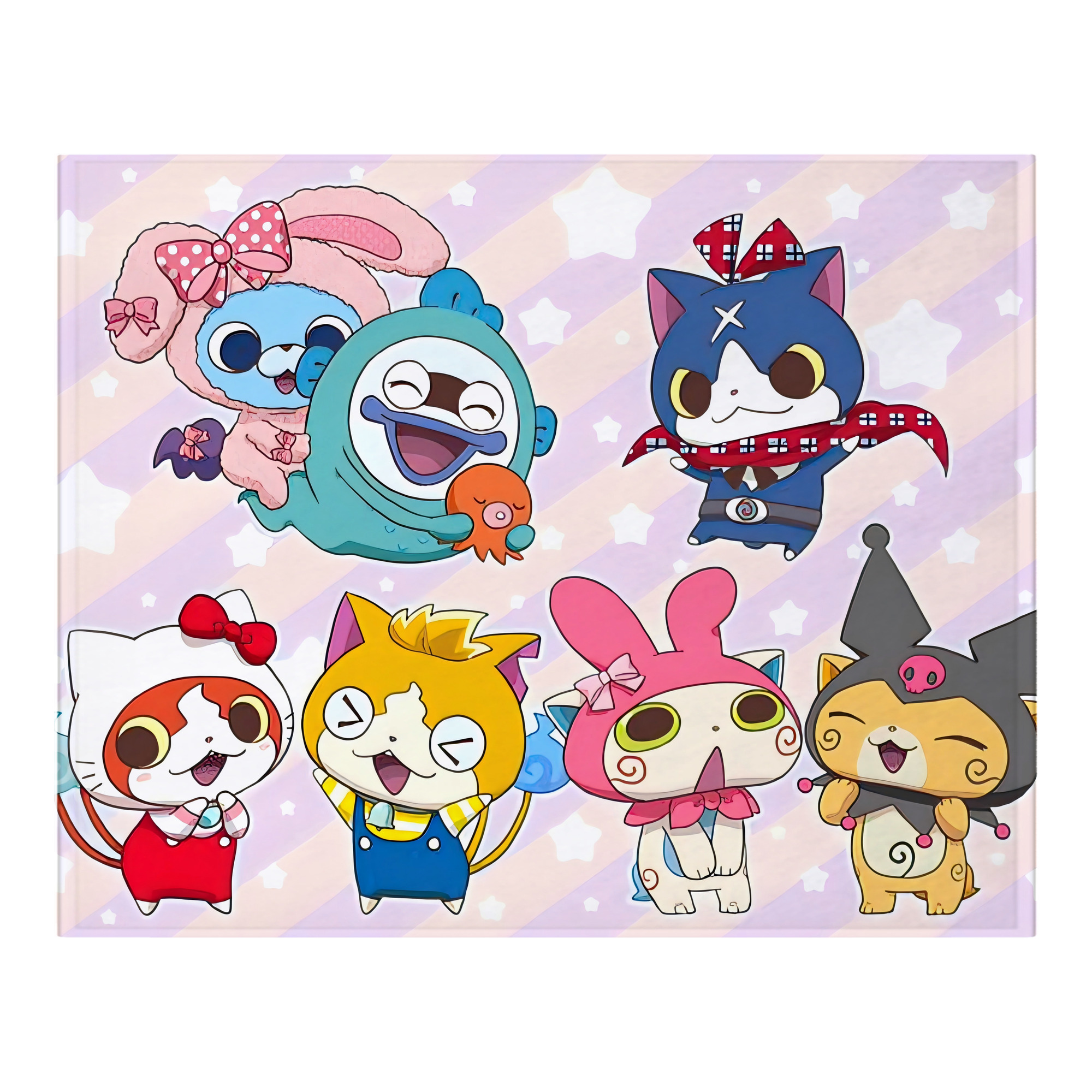 （画像用） 妖怪ウォッチ Yo-kai Watch フランネルブランケット・多サイズ対応（横型）