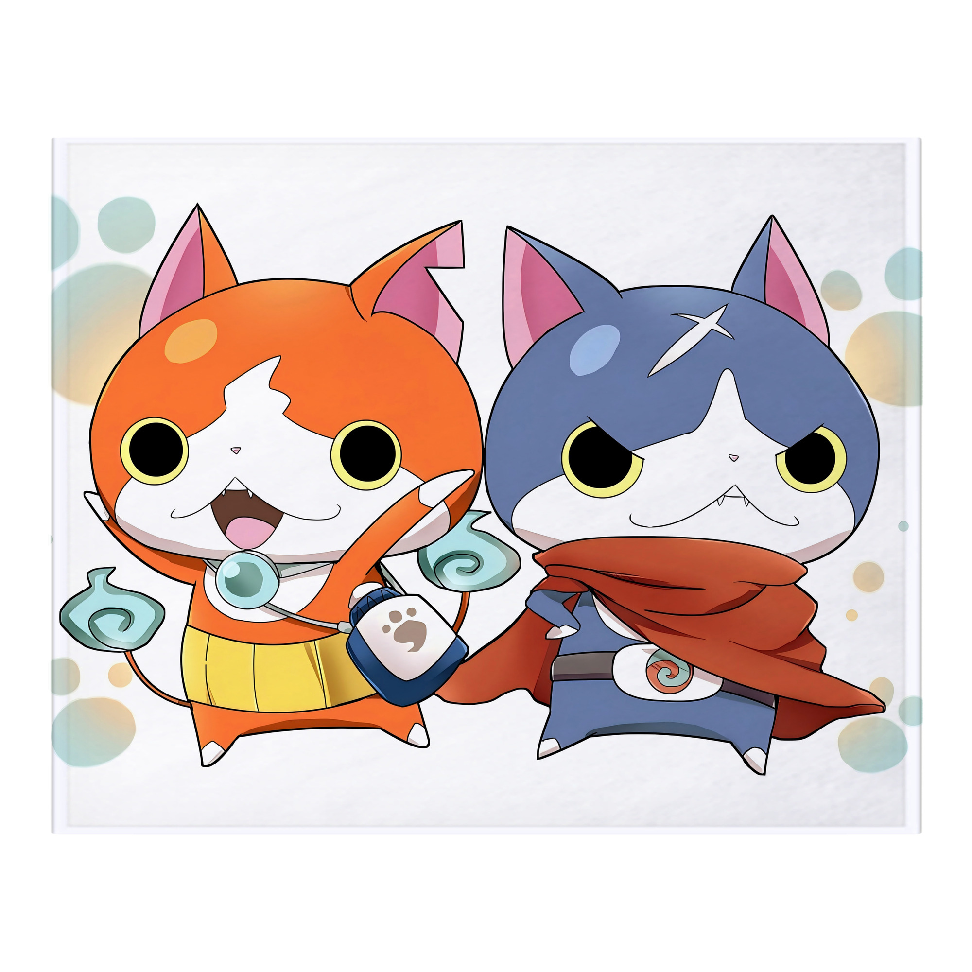（画像用） 妖怪ウォッチ Yo-kai Watch フランネルブランケット・多サイズ対応（横型）