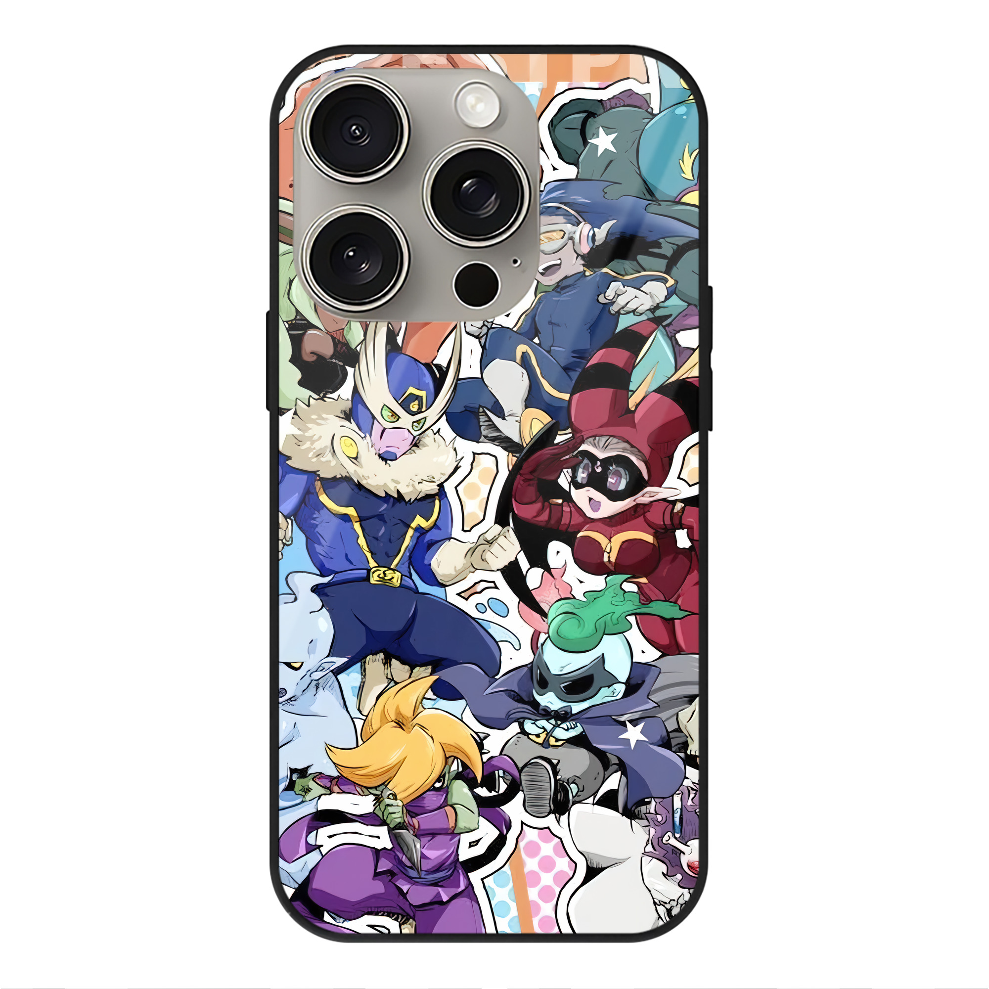（画像用） 妖怪ウォッチ Yo-kai Watch 【iPhone15Pro対応】スマホケース 耐衝撃＆黄変防止 背面ガラス