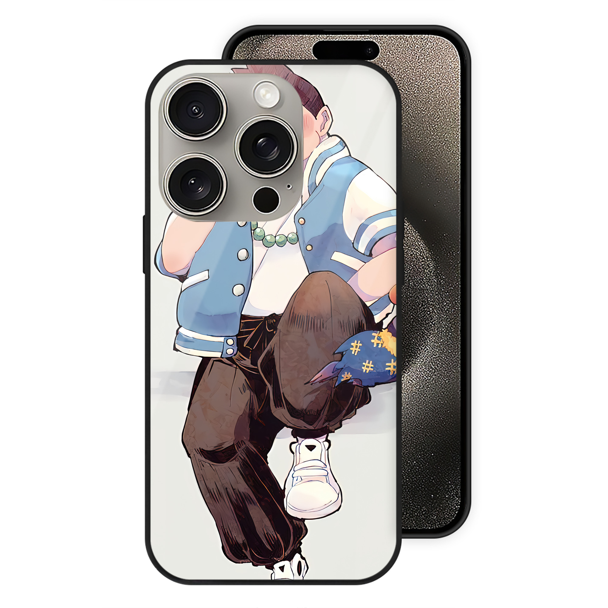 （画像用） 妖怪ウォッチ Yo-kai Watch 【iPhone15Pro対応】スマホケース 耐衝撃＆黄変防止 背面ガラス