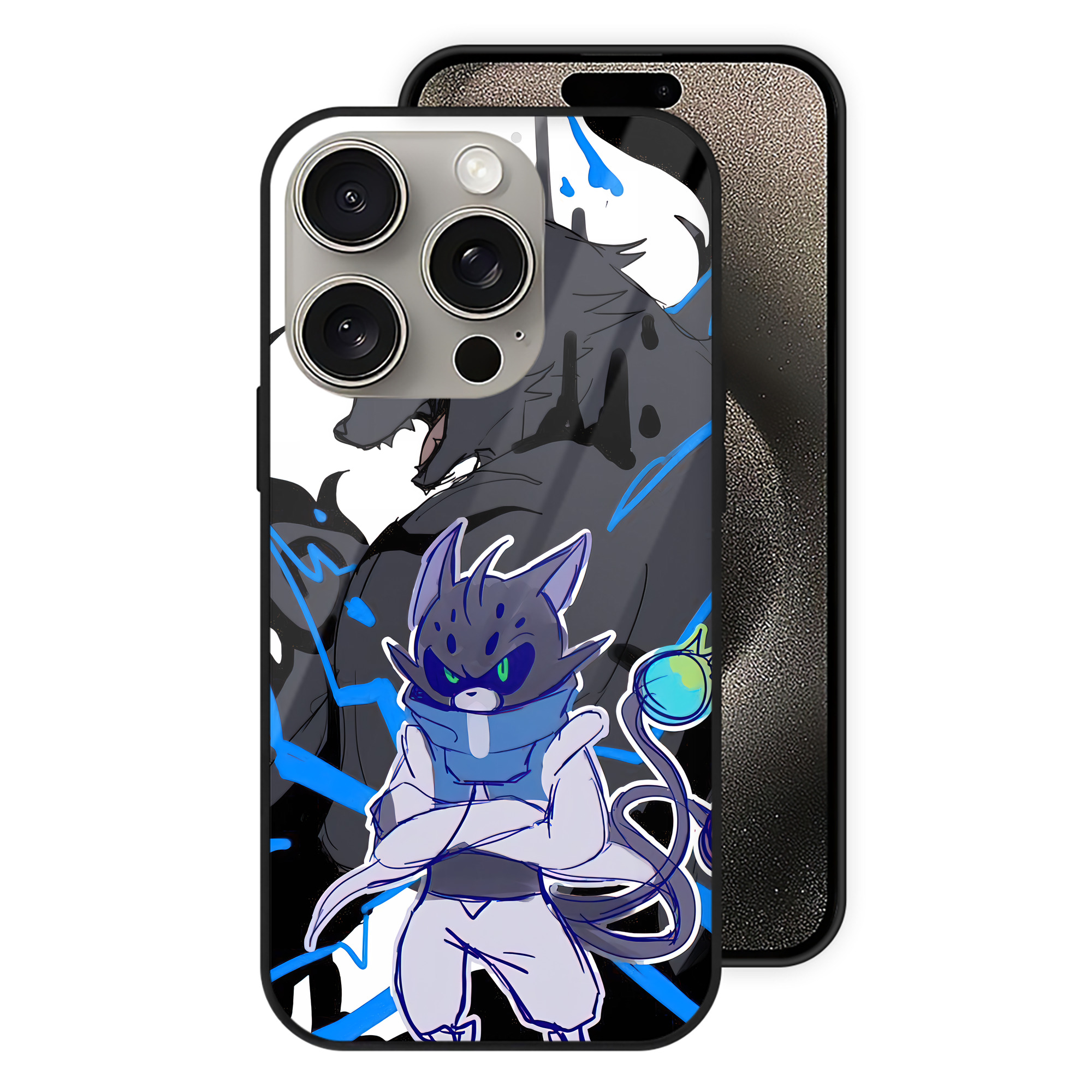 （画像用） 妖怪ウォッチ Yo-kai Watch 【iPhone15Pro対応】スマホケース 耐衝撃＆黄変防止 背面ガラス