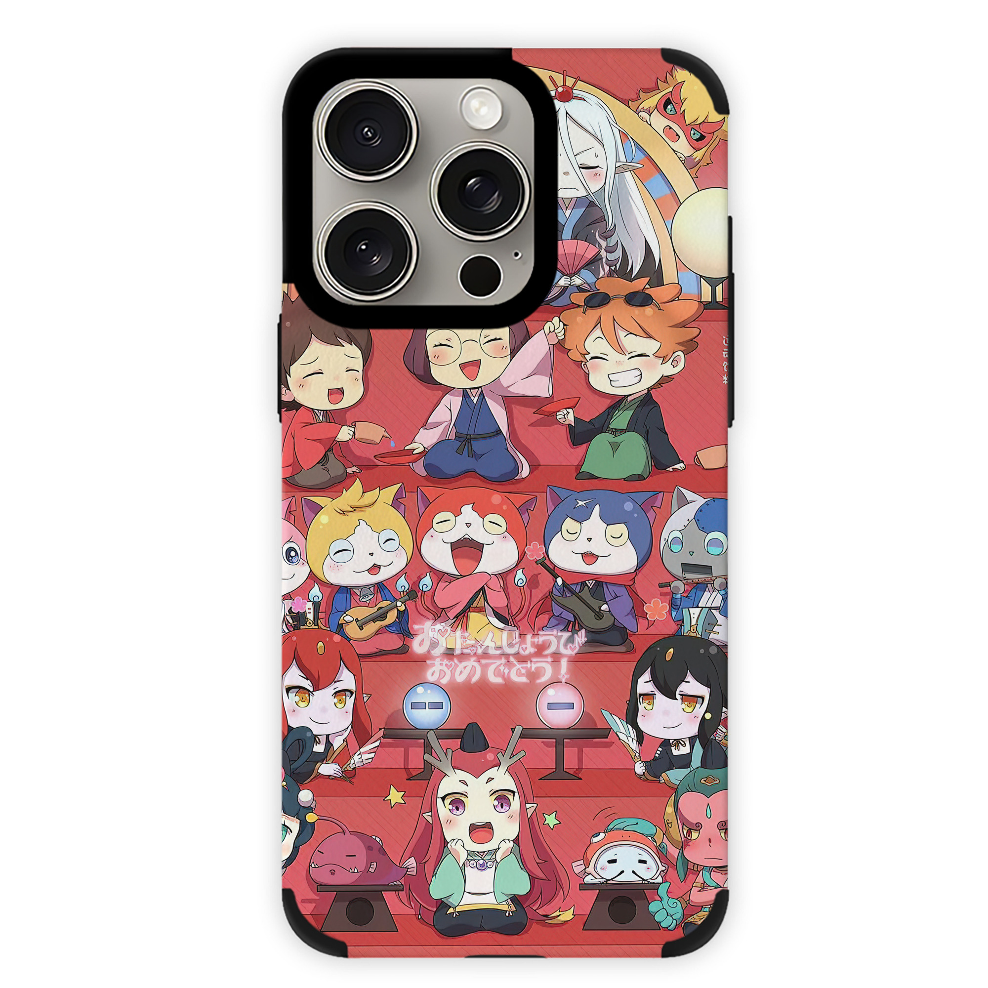 （画像用） 妖怪ウォッチ Yo-kai Watch 【iPhone15ProMax対応】 PUレザー スマホケース 耐衝撃＆黄変防止