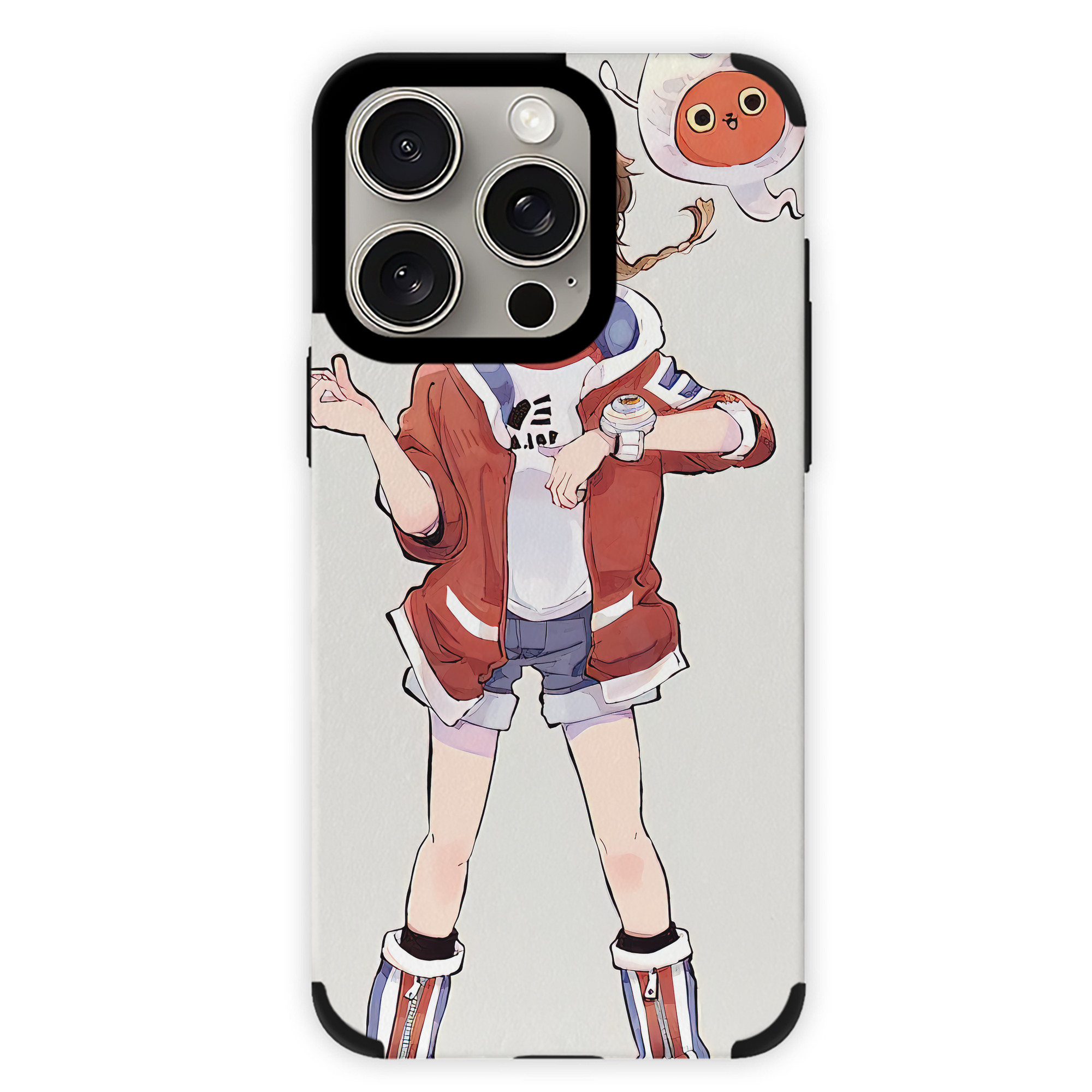 （画像用） 妖怪ウォッチ Yo-kai Watch 【iPhone15ProMax対応】 PUレザー スマホケース 耐衝撃＆黄変防止