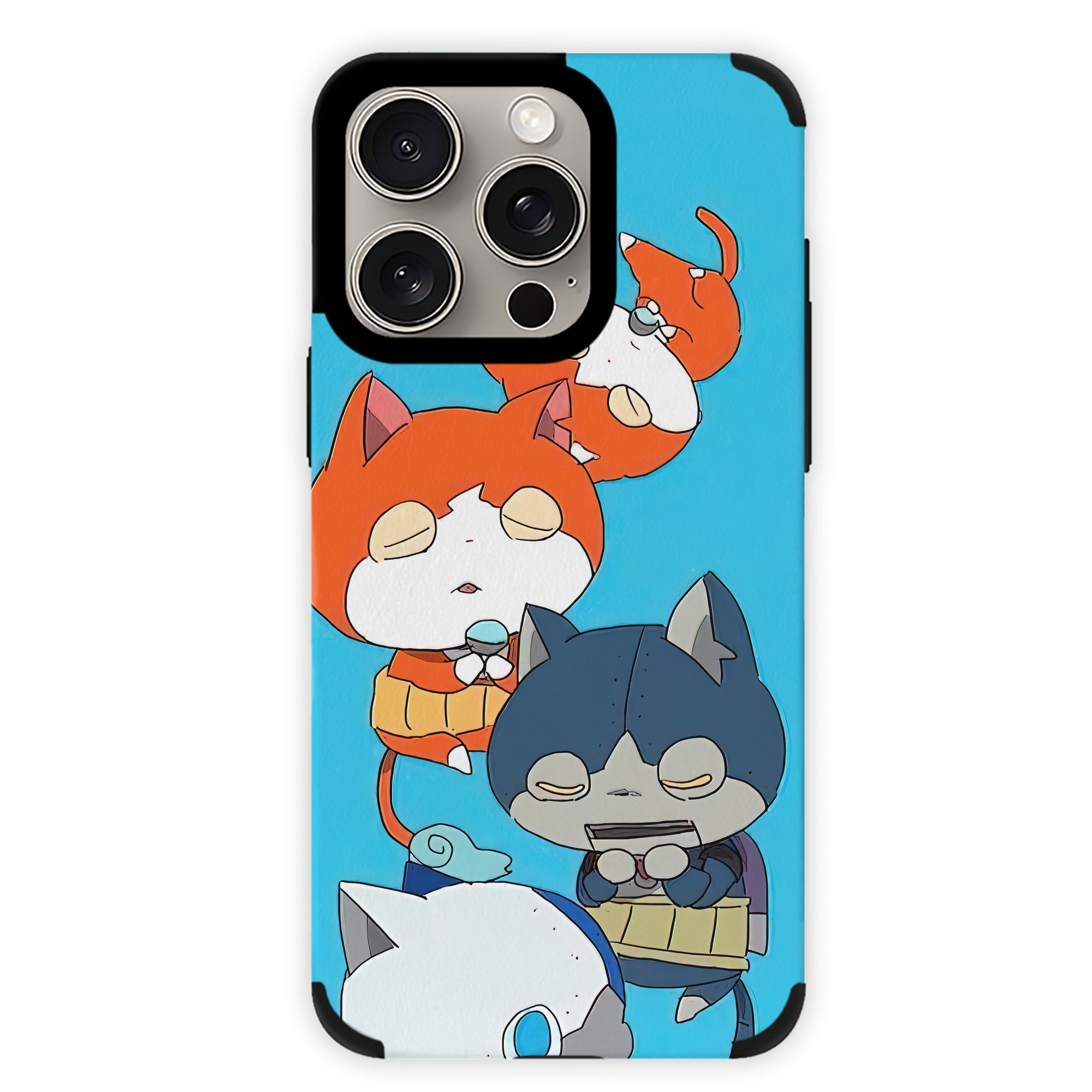 （画像用） 妖怪ウォッチ Yo-kai Watch 【iPhone15ProMax対応】 PUレザー スマホケース 耐衝撃＆黄変防止
