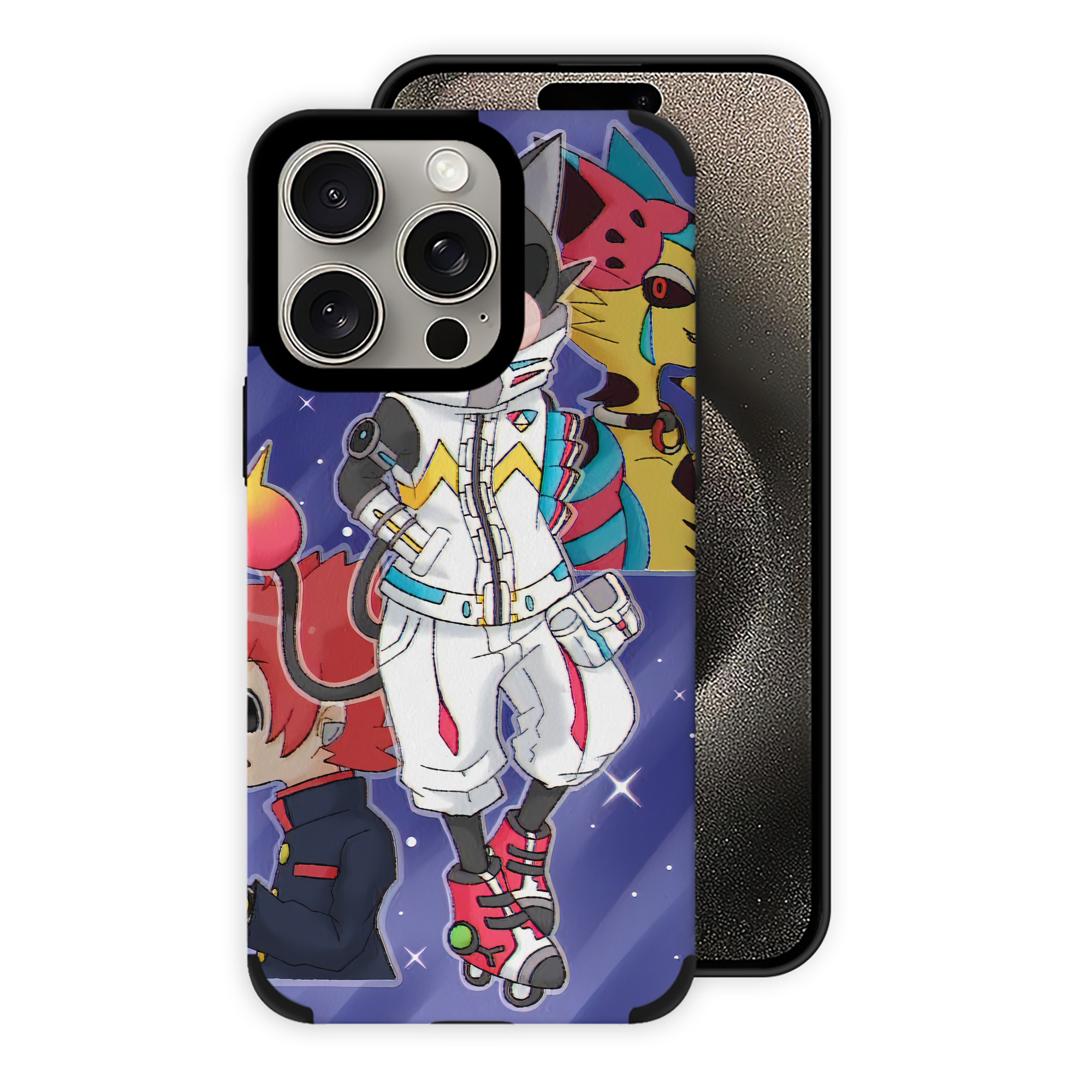 （画像用） 妖怪ウォッチ Yo-kai Watch 【iPhone15ProMax対応】 PUレザー スマホケース 耐衝撃＆黄変防止