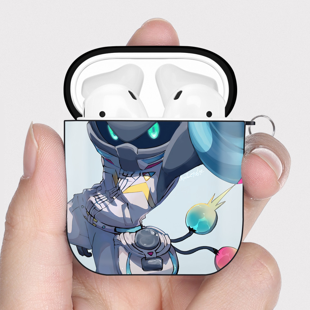 （画像用） 妖怪ウォッチ Yo-kai Watch AirPods 第2世代保護ケース ハードシェル ブラック 耐衝撃・防指紋・カラビナ付き