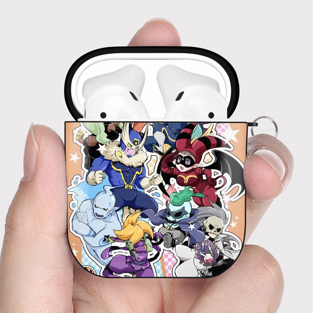 （画像用） 妖怪ウォッチ Yo-kai Watch AirPods 第2世代保護ケース ハードシェル ブラック 耐衝撃・防指紋・カラビナ付き