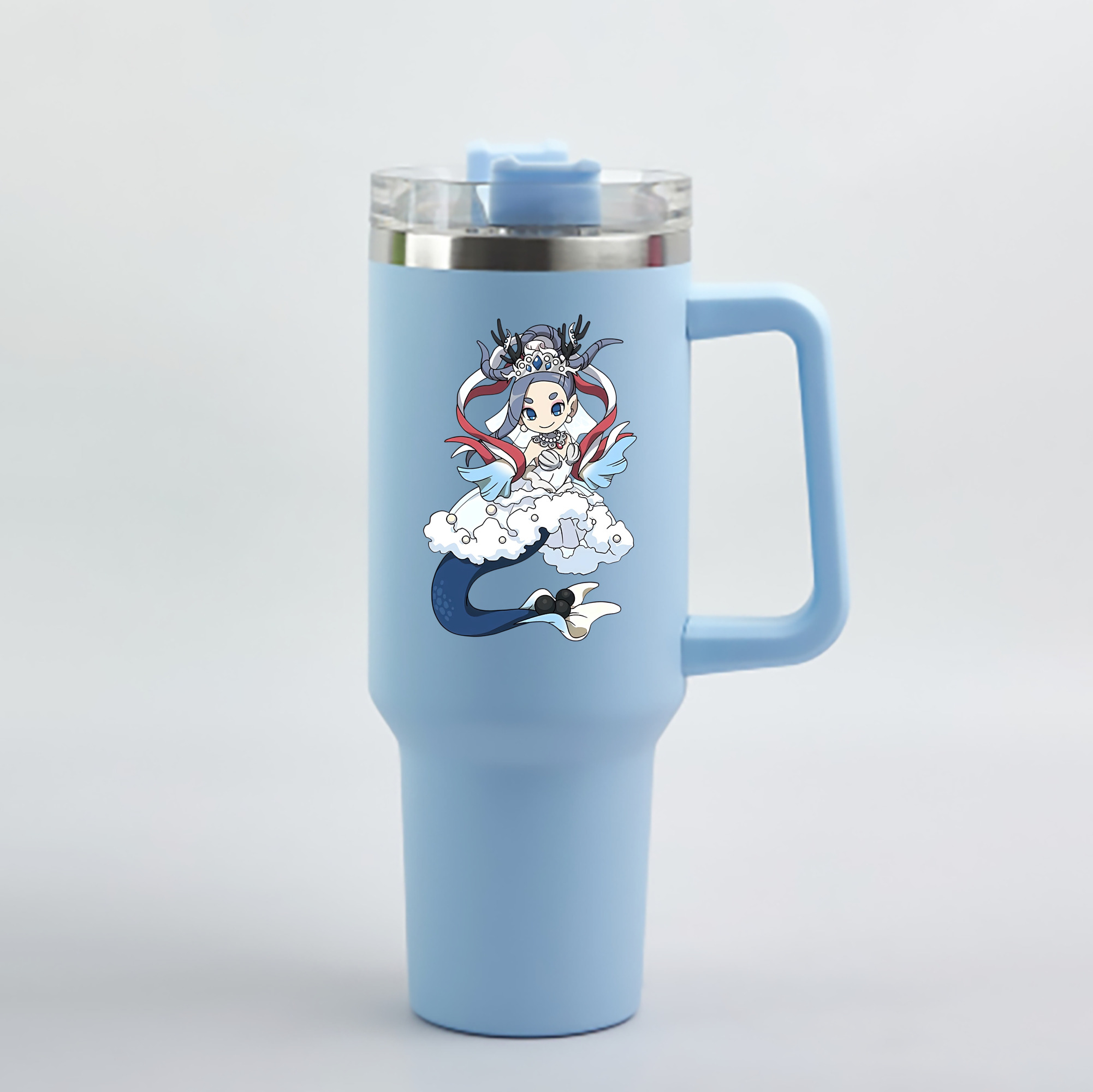 （画像用） 妖怪ウォッチ Yo-kai Watch 1200mL車用タンブラー - クリスタルステッカー（プラスチックストロー付き）