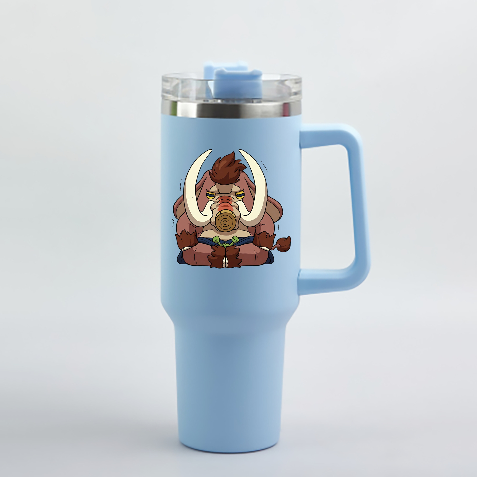 （画像用） 妖怪ウォッチ Yo-kai Watch 1200mL車用タンブラー - クリスタルステッカー（プラスチックストロー付き）